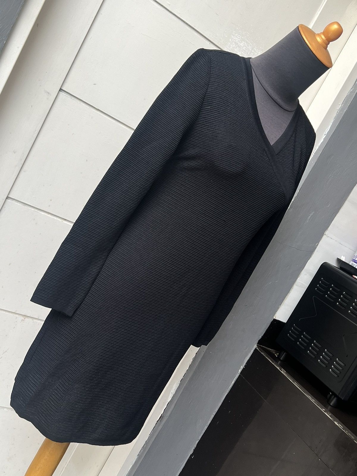 Balenciaga BALENCIAGA Paris Black Knit Dress Size XS / US 0-2 / IT 36-38 - 3 Thumbnail