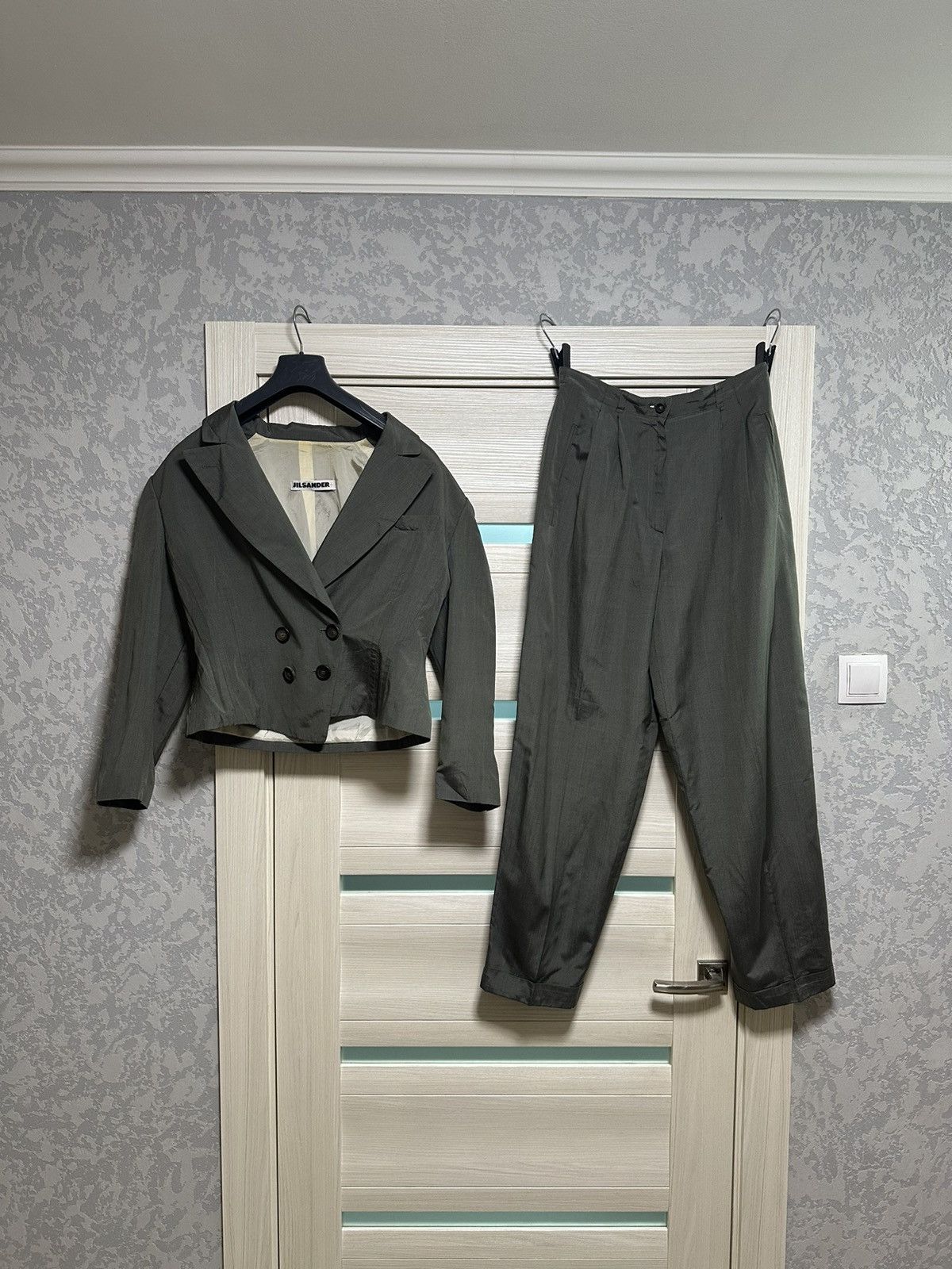 image of Archival Clothing x Jil Sander Suit in Granite, Women's (Size XS)