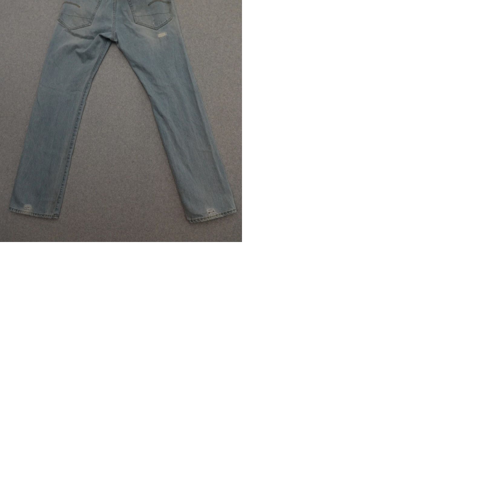 G-Star G-Star Jeans Slim 31 (31X29) Deconstructed 3301 Blue Denim Men Regular Fit 29in Inseam Jeans Size US 31 - 10 Thumbnail