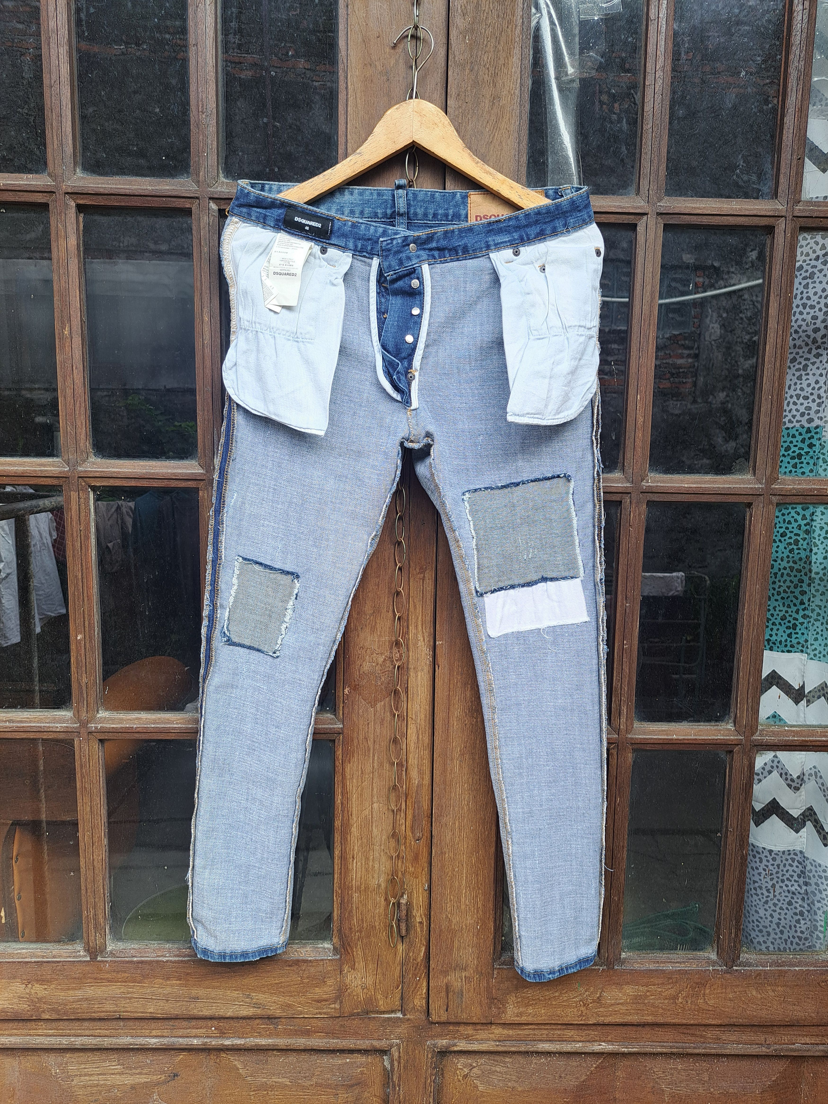 Dsquared2 Dsquared Distressed Denim Paint Splatter Mens Jeans Size US 30 / EU 46 - 10 Thumbnail