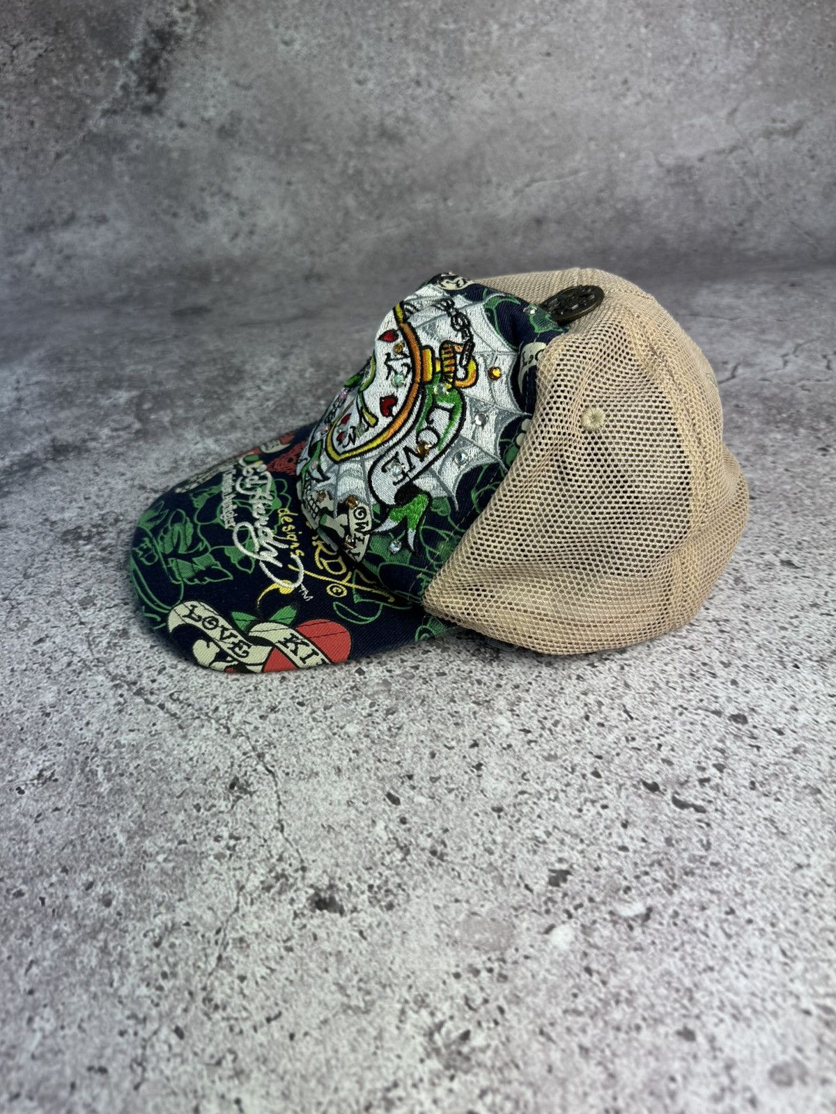 Christian Audigier × Ed Hardy × Vintage Ed Hardy by Christian Audigier Cap Hat Vintage Size ONE SIZE - 4 Thumbnail