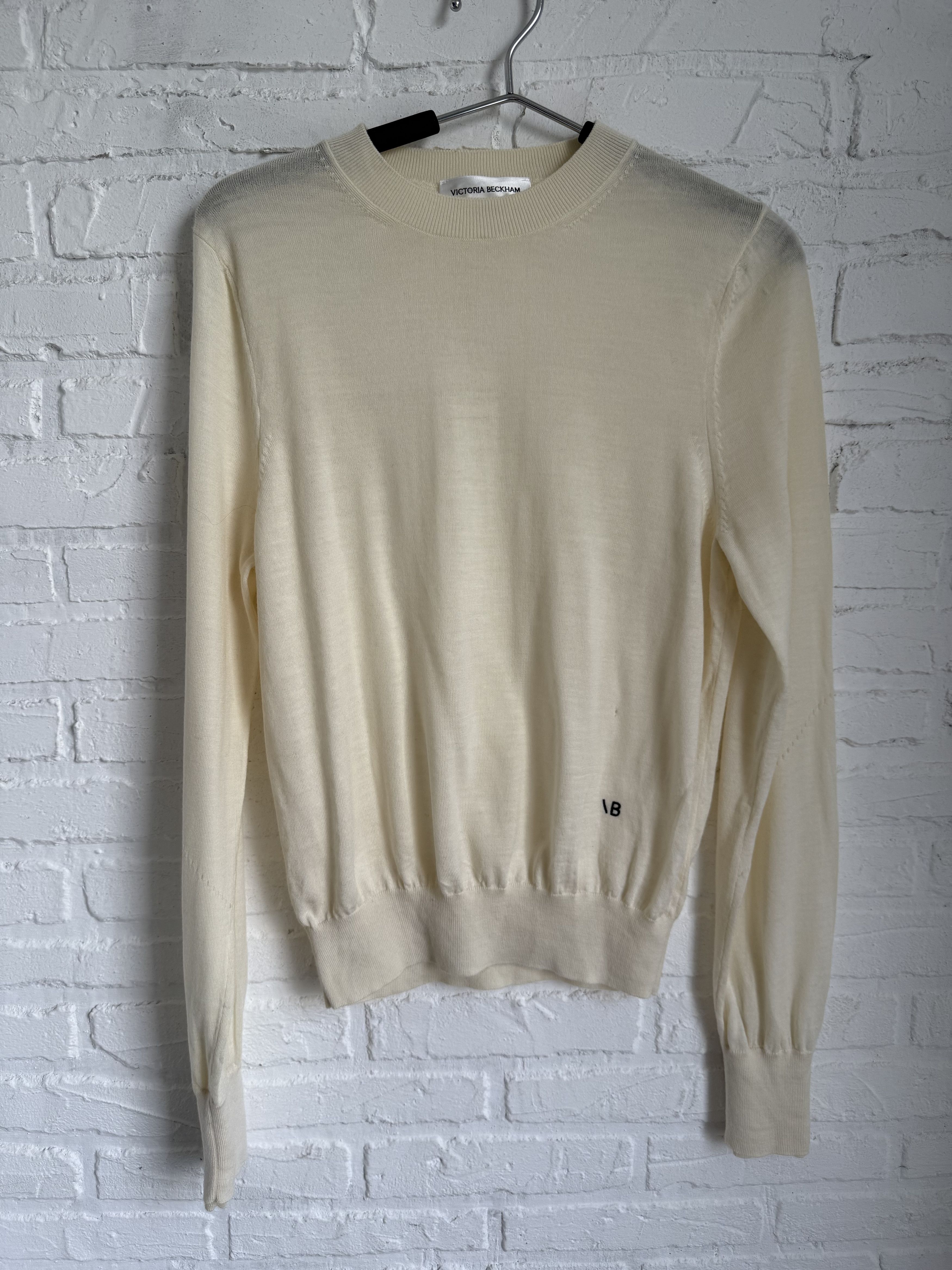 Victoria Beckham Victoria Beckham embroidered logo sweater Size M / US 6-8 / IT 42-44 - 1 Thumbnail