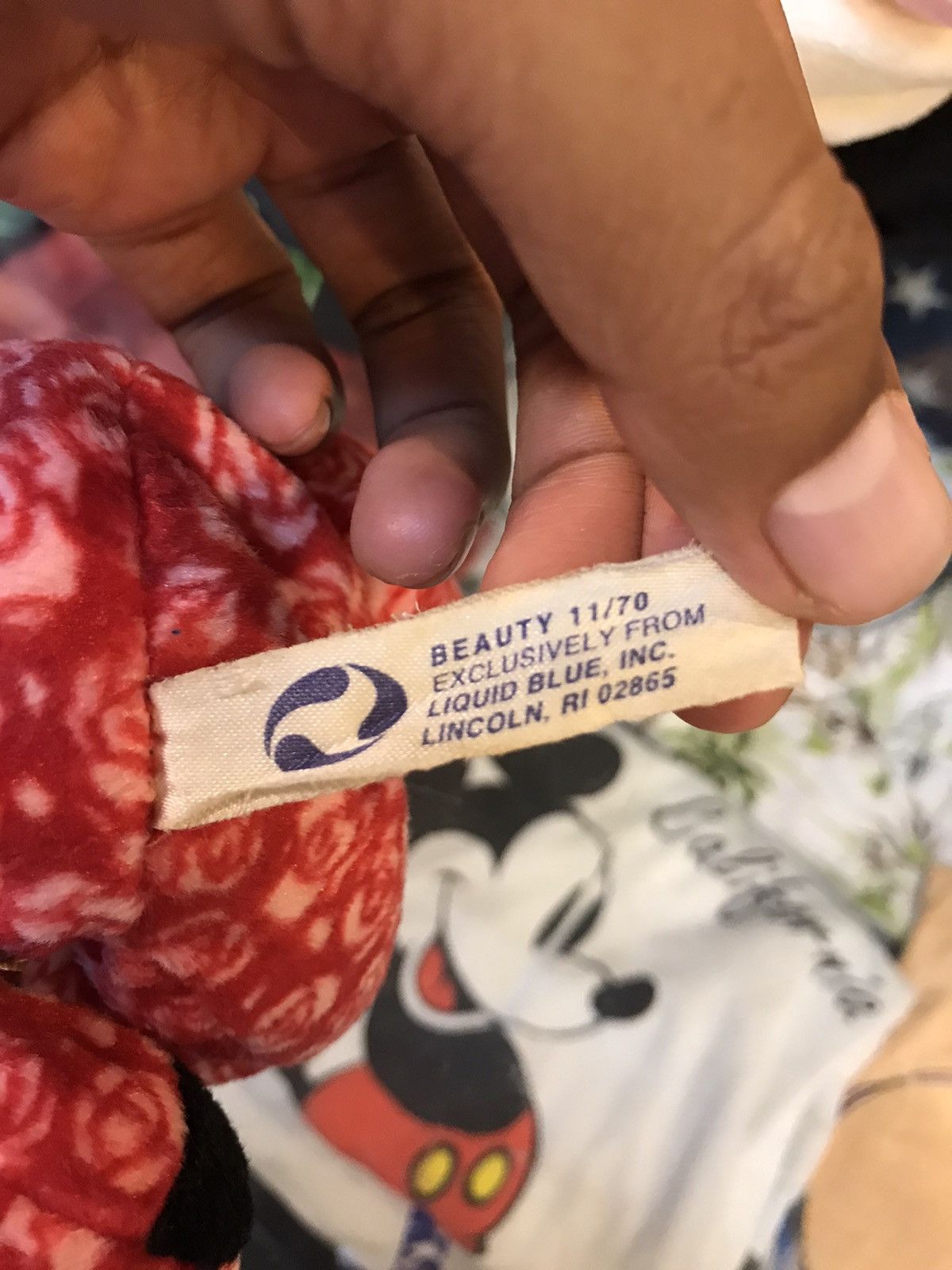 Grateful Dead × Liquid Blue × Vintage Beauty Grateful Dead Bean Bear Collectibles Liquid Blue Toy Size ONE SIZE - 4 Thumbnail