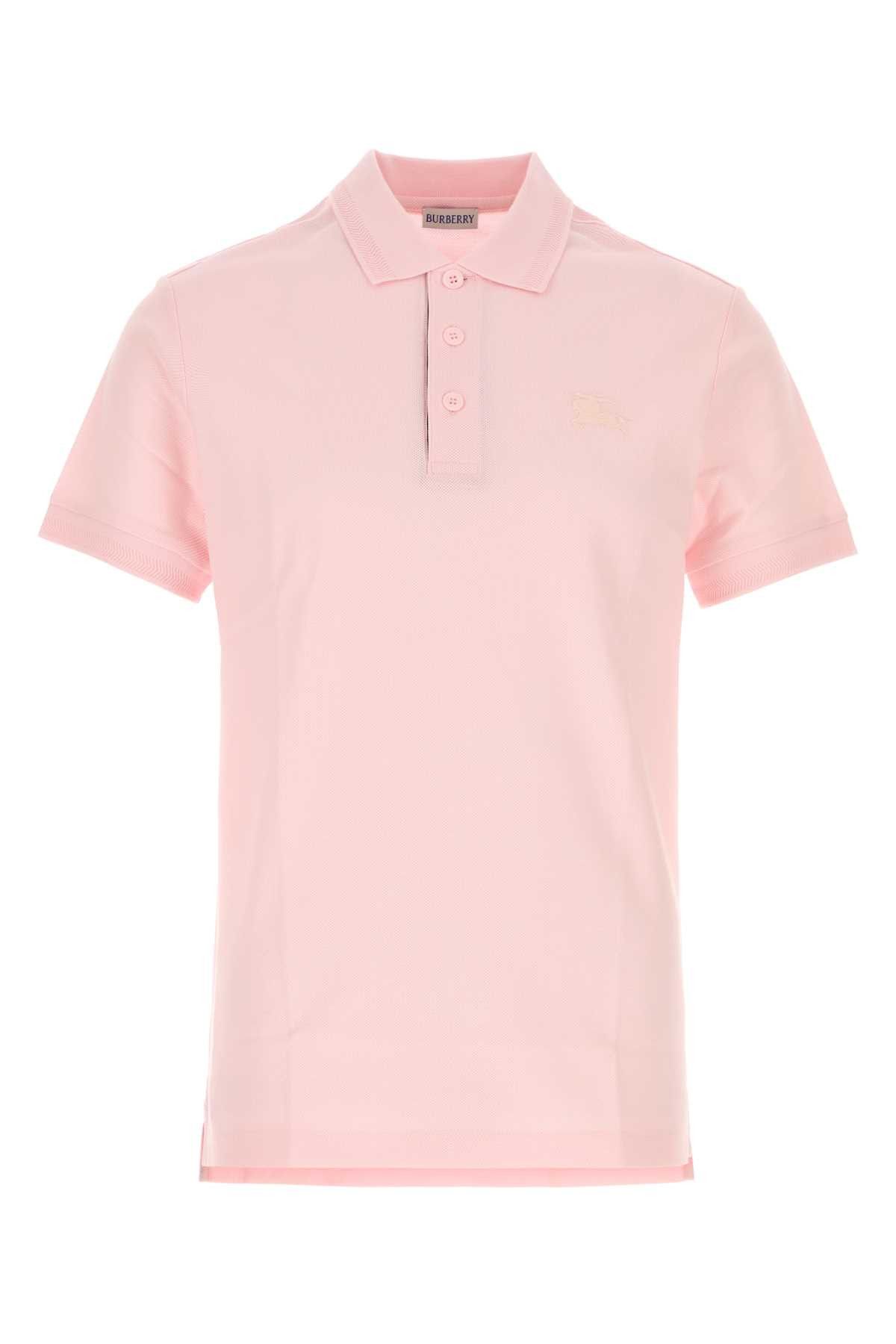 Burberry Pink Piquet Polo Shirt Size US M / EU 48-50 / 2 - 1 Thumbnail