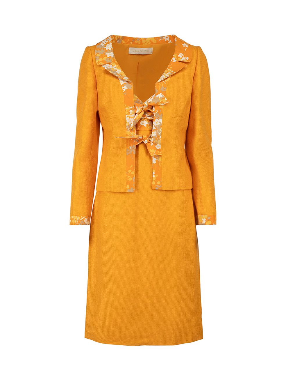 Vintage Orange Jacket & Dress Set