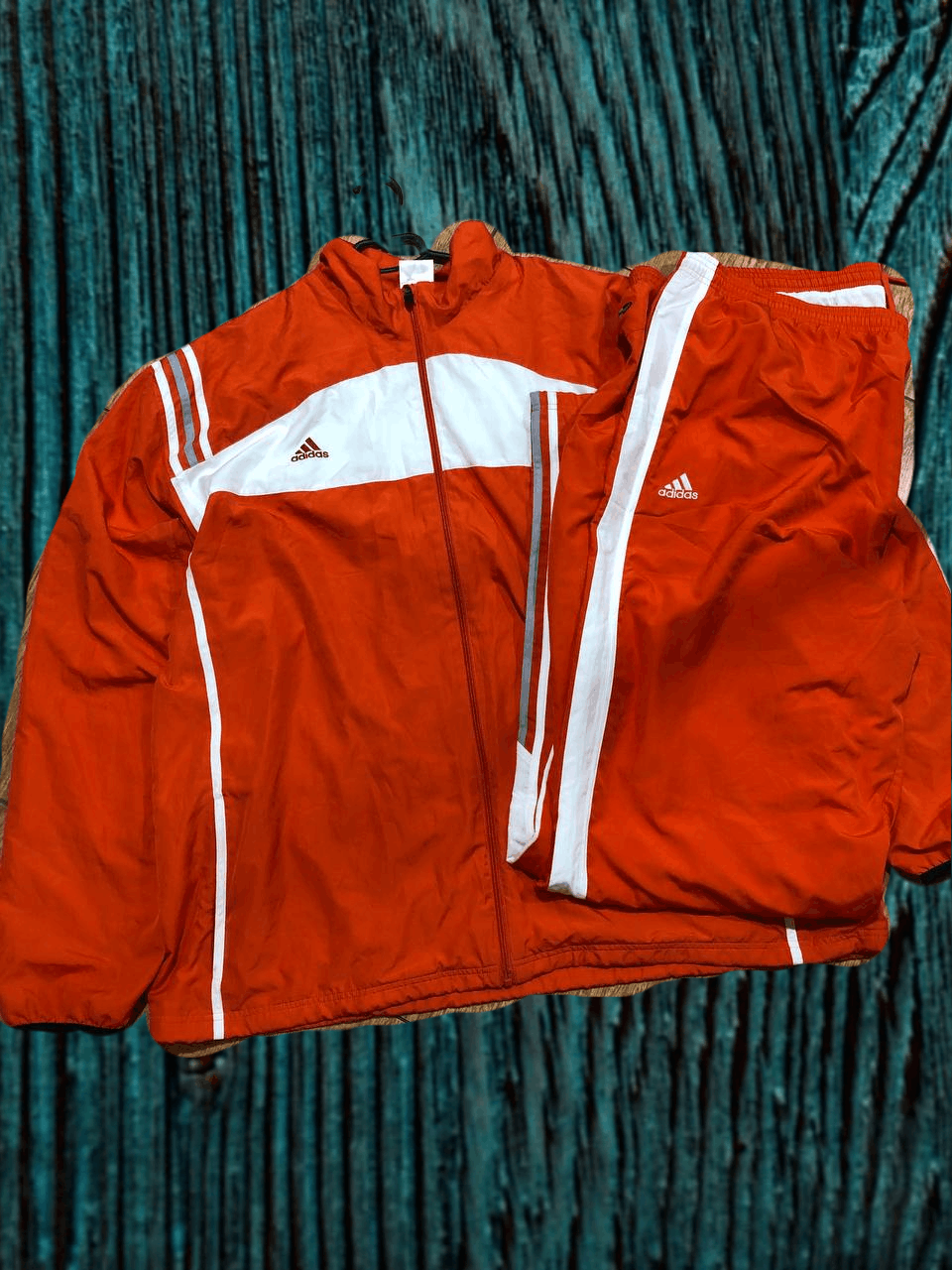 Adidas Adidas Tracksuit Mens 4XL Nylon Track Jacket Pants Set Size US XXL / EU 58 / 5 - 1 Thumbnail