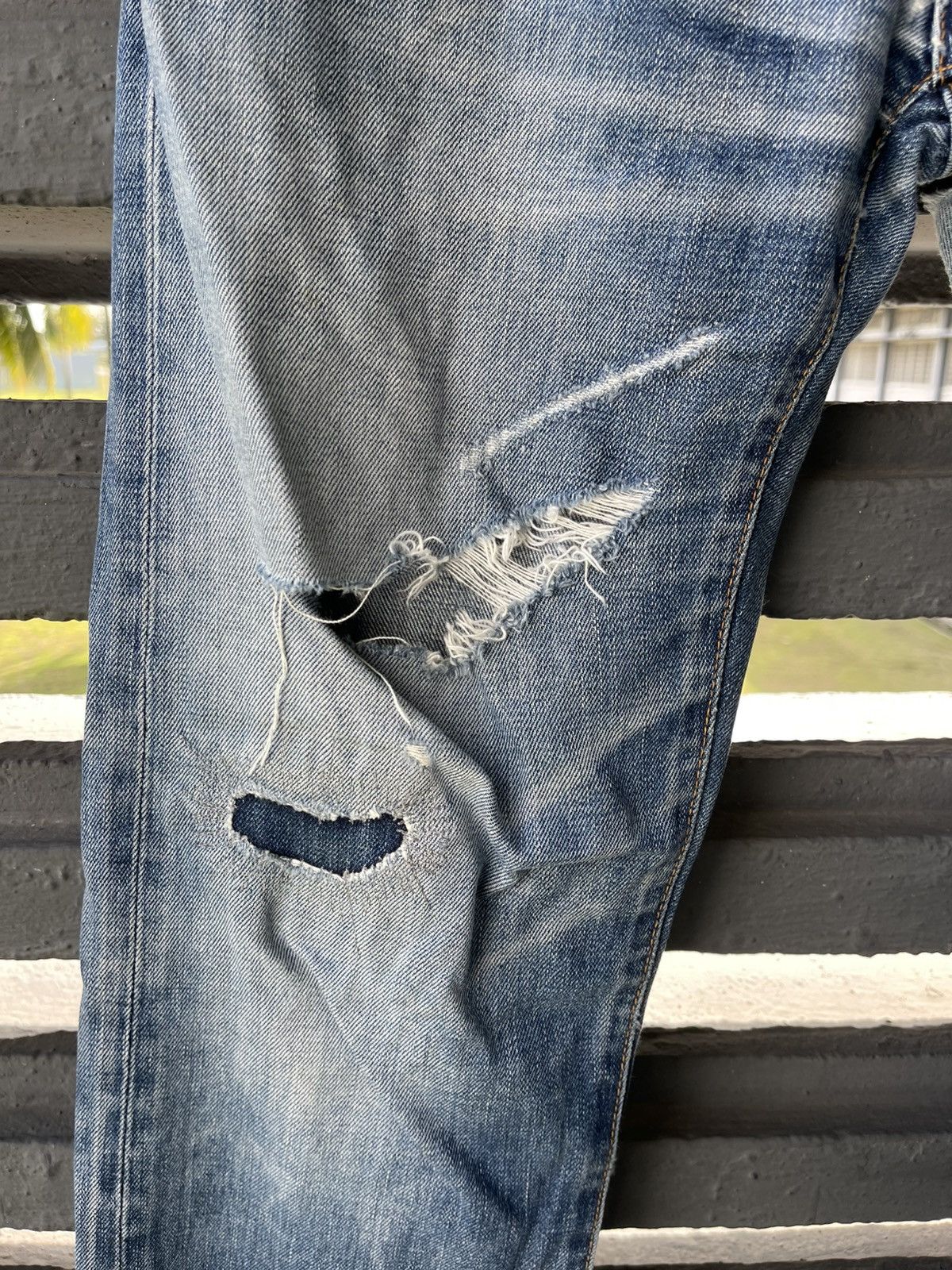 Denime × Japanese Brand Sunaokuwahara issey miyake Distressed Jeans Size US 29 - 16 Thumbnail
