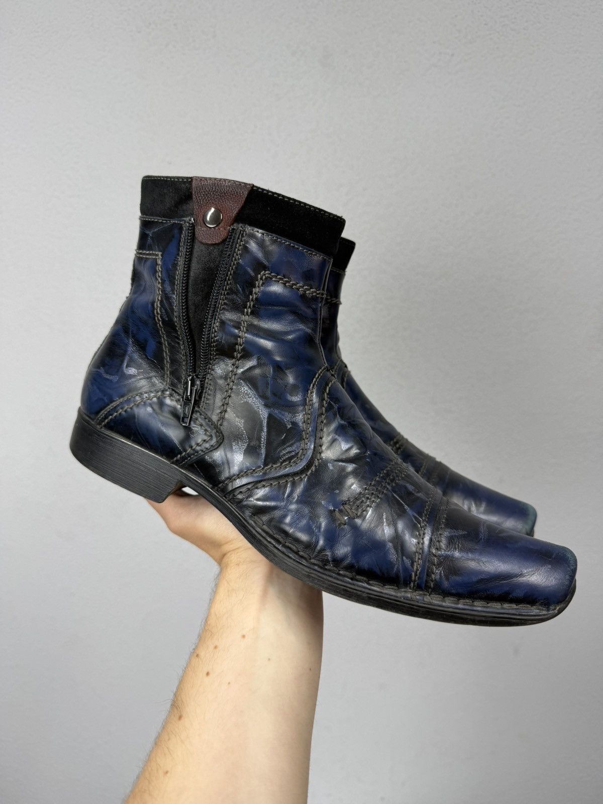 If Six Was Nine Vintage Italian AS 98 Like Guidi 795v Leather Biker Boots Size US 10 / EU 43 - 3 Thumbnail