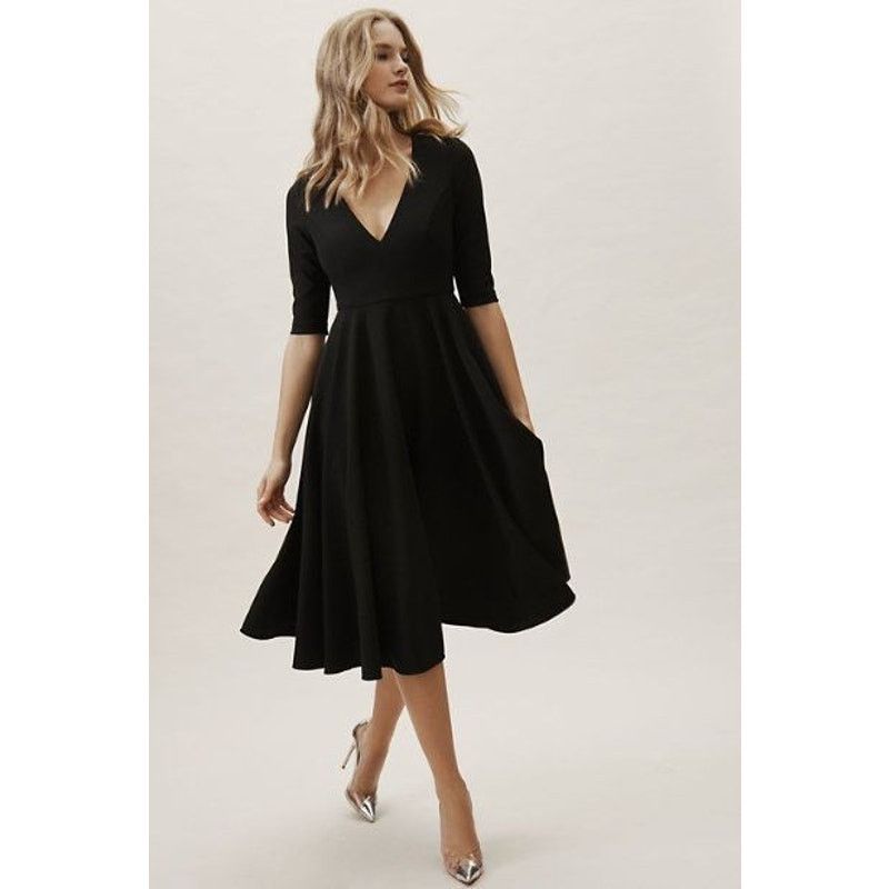Anthropologie NWT Anthropologie BHLDN Valdis Dress $230 SIZE 2 Black Size XS / US 0-2 / IT 36-38 - 1 Thumbnail
