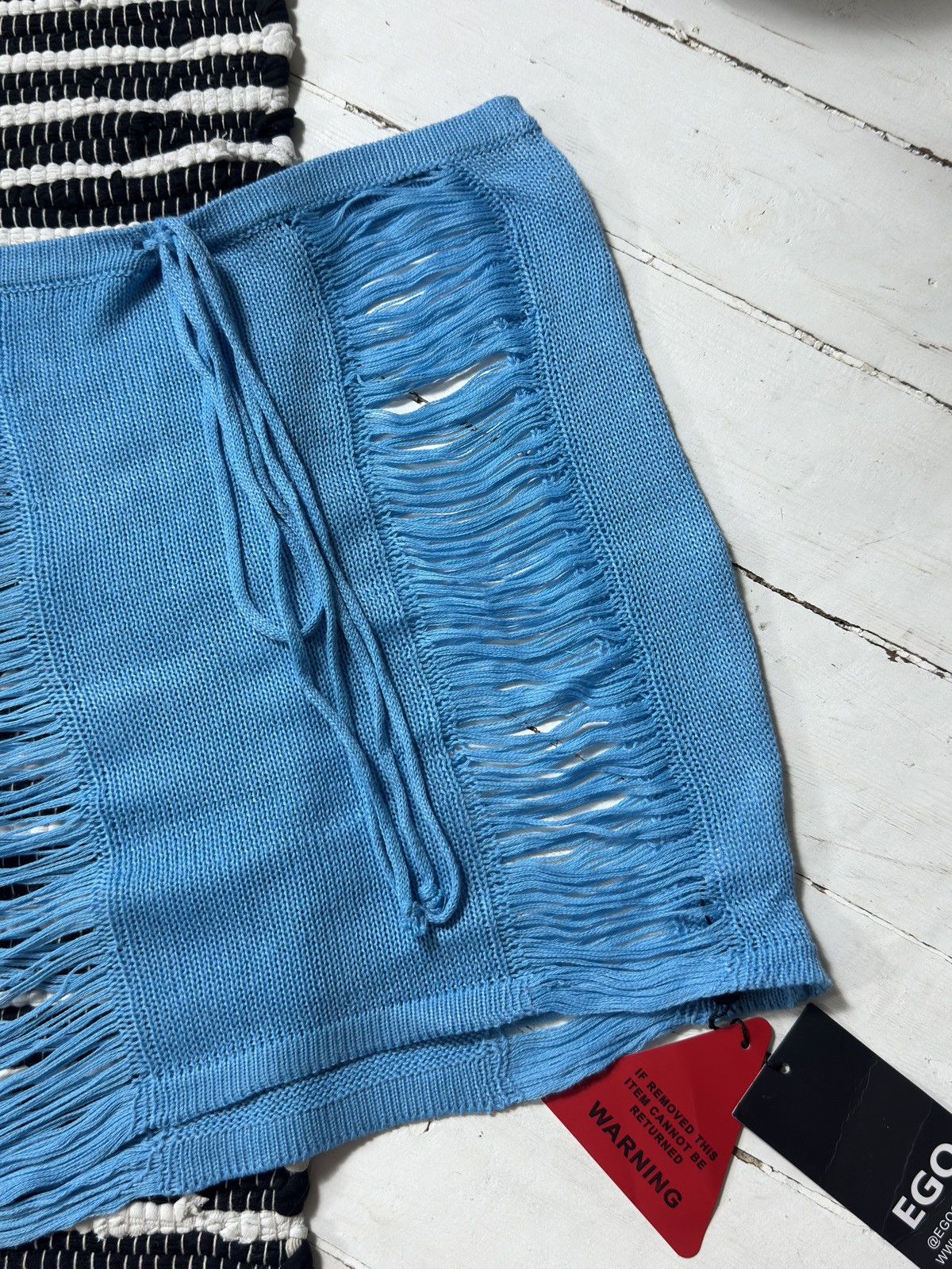 Other KNITTED MESH MINI SKIRT Size 27" / US 4 / IT 40 - 3 Thumbnail