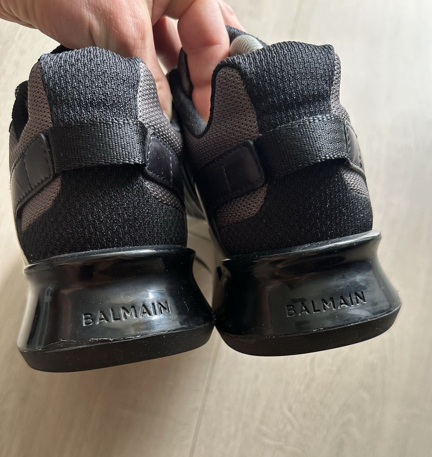 Balmain Balmain B-Trail Sneakers Black Gray Mens Shoes size 40 Size US 7.5 / EU 40-41 - 7 Thumbnail