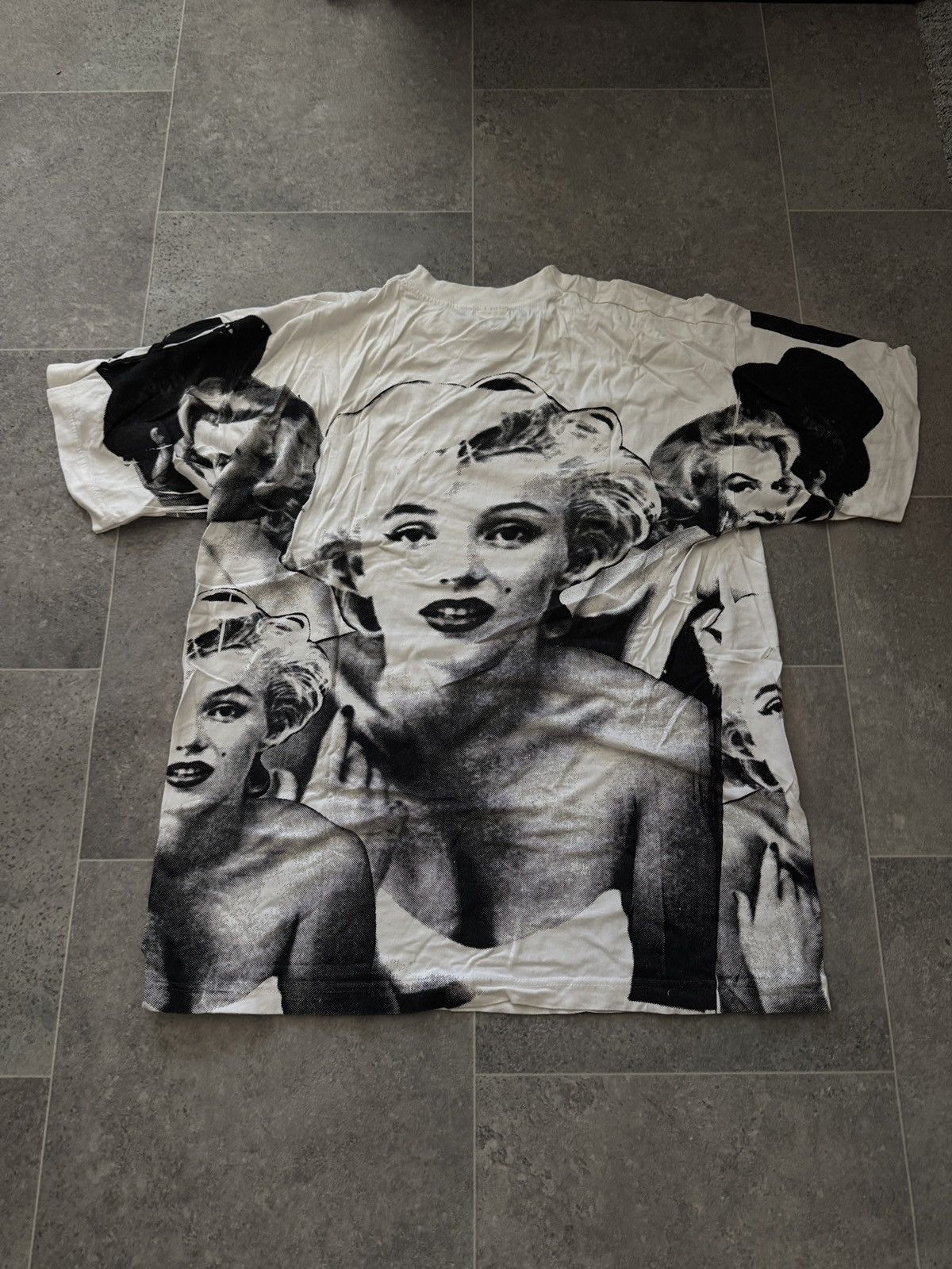 Vintage MARYLIN Monroe Vintage Tee White grail Size US L / EU 52-54 / 3 - 3 Thumbnail