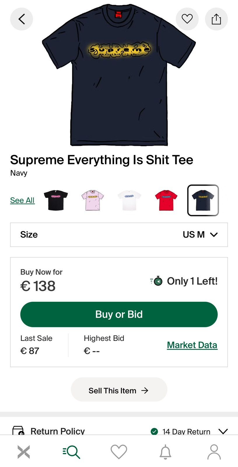 Supreme Supreme Everything Is Shit Tee Size US M / EU 48-50 / 2 - 2 Thumbnail