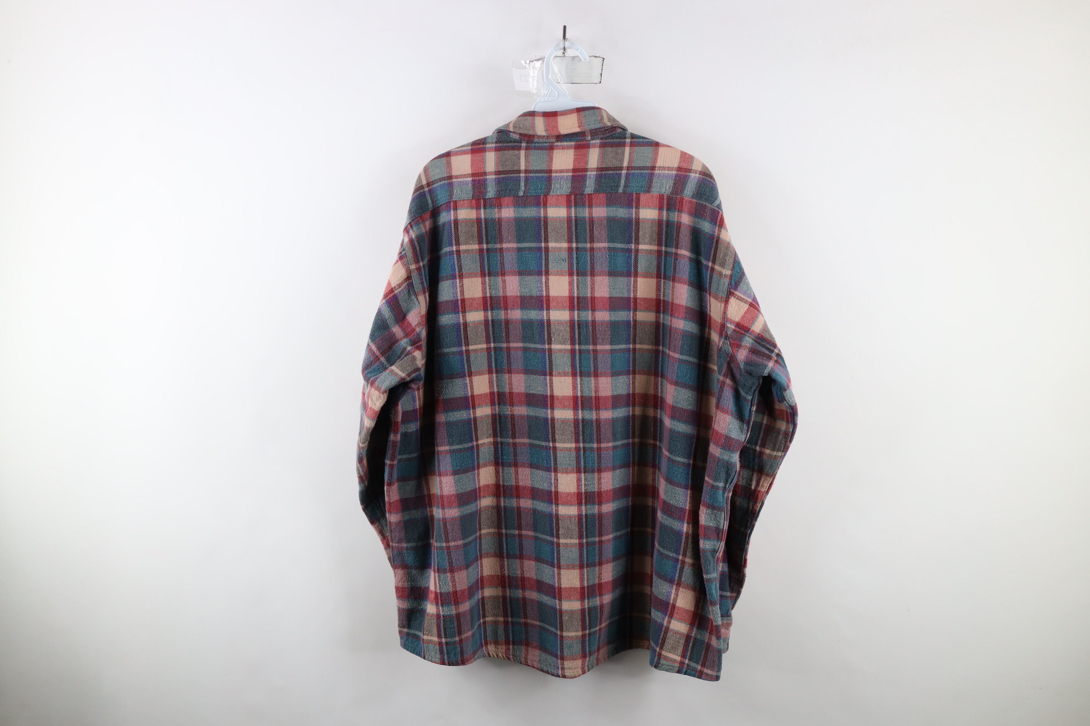 Vintage Vintage 90s Streetwear Heavyweight Button Shirt Plaid Size US XXL / EU 58 / 5 - 8 Thumbnail