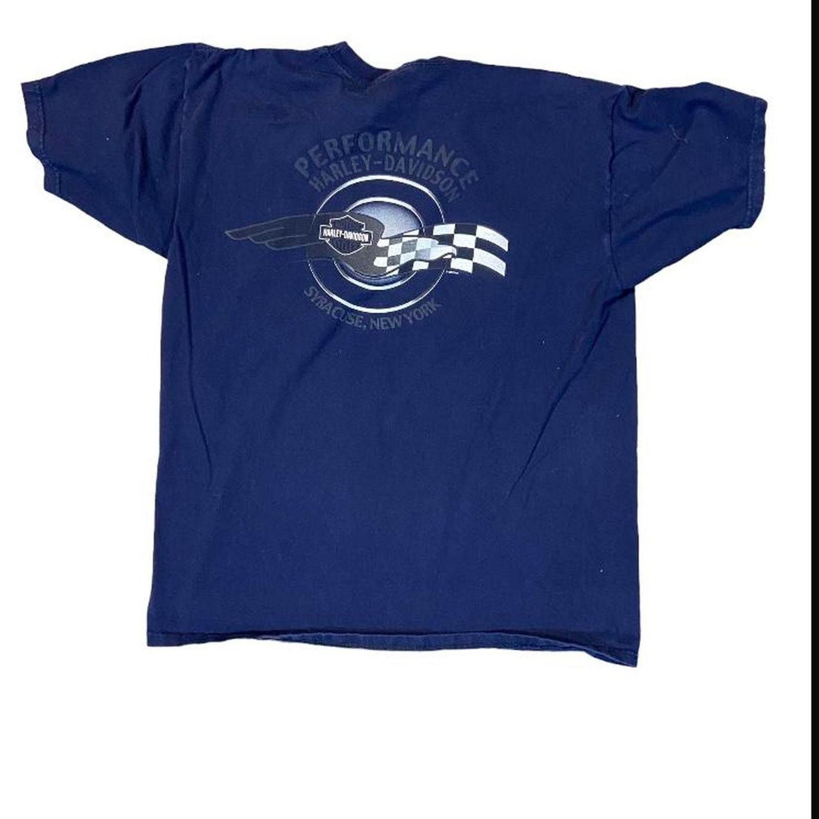 Harley Davidson 2000s navy harley davidson motorcycle Size US L / EU 52-54 / 3 - 2 Thumbnail