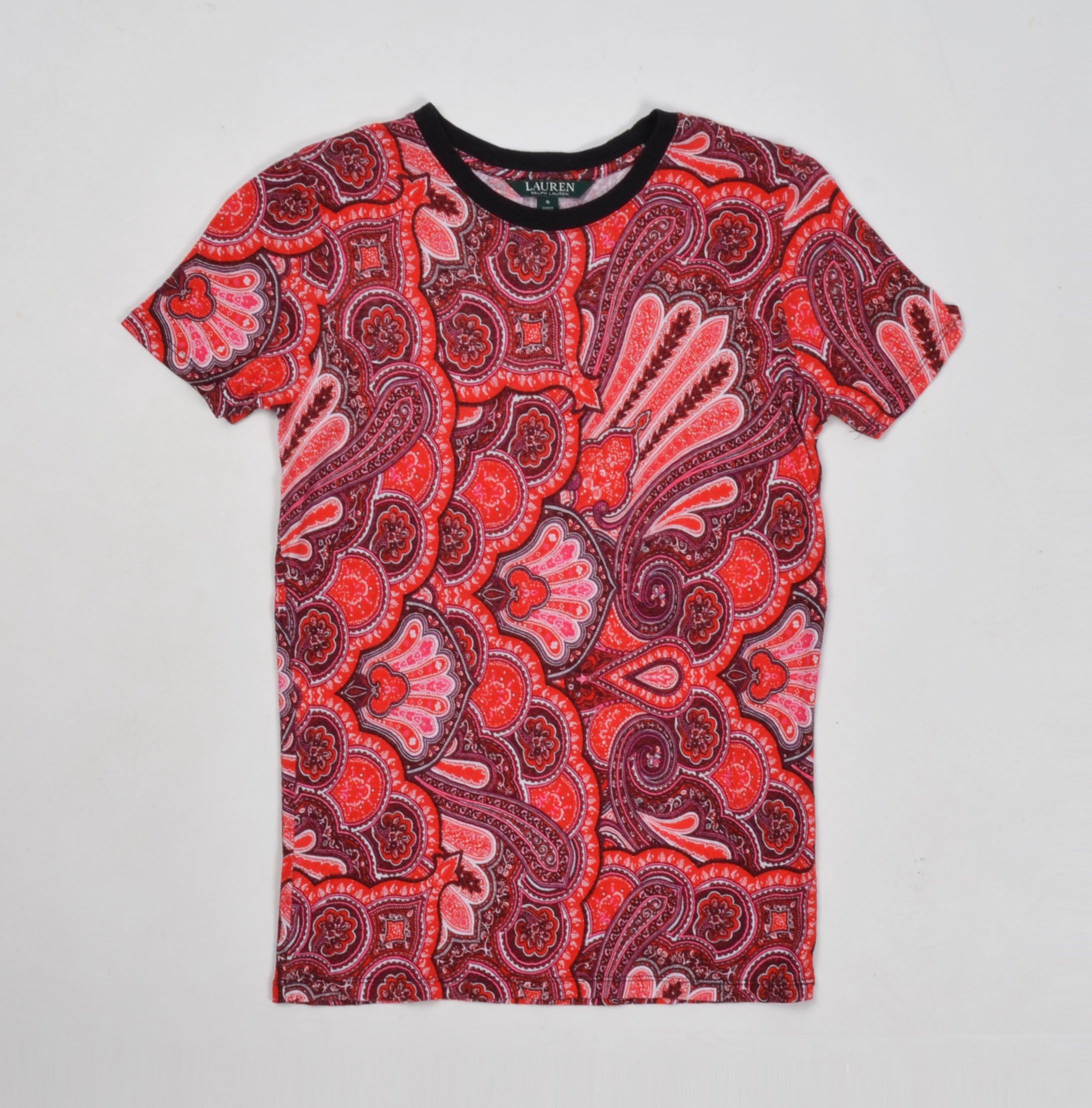 Polo Ralph Lauren × Ralph Lauren Ralph Lauren Multicolor Paisley Print Short Sleeve Top Size S / US 4 / IT 40 - 4 Thumbnail