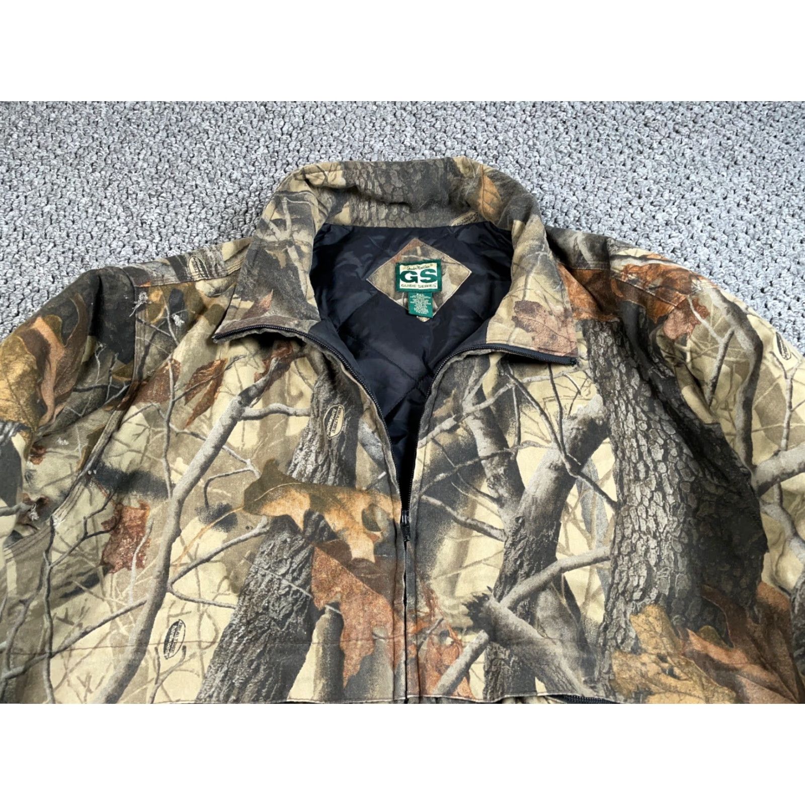 Realtree Gander Mountain Guide Series Camouflage Jacket Adult 2XL Realtree Hardwoods Camo Bomber Jacket Hipster Outdoor 90s Men Size US XXL / EU 58 / 5 - 7 Thumbnail