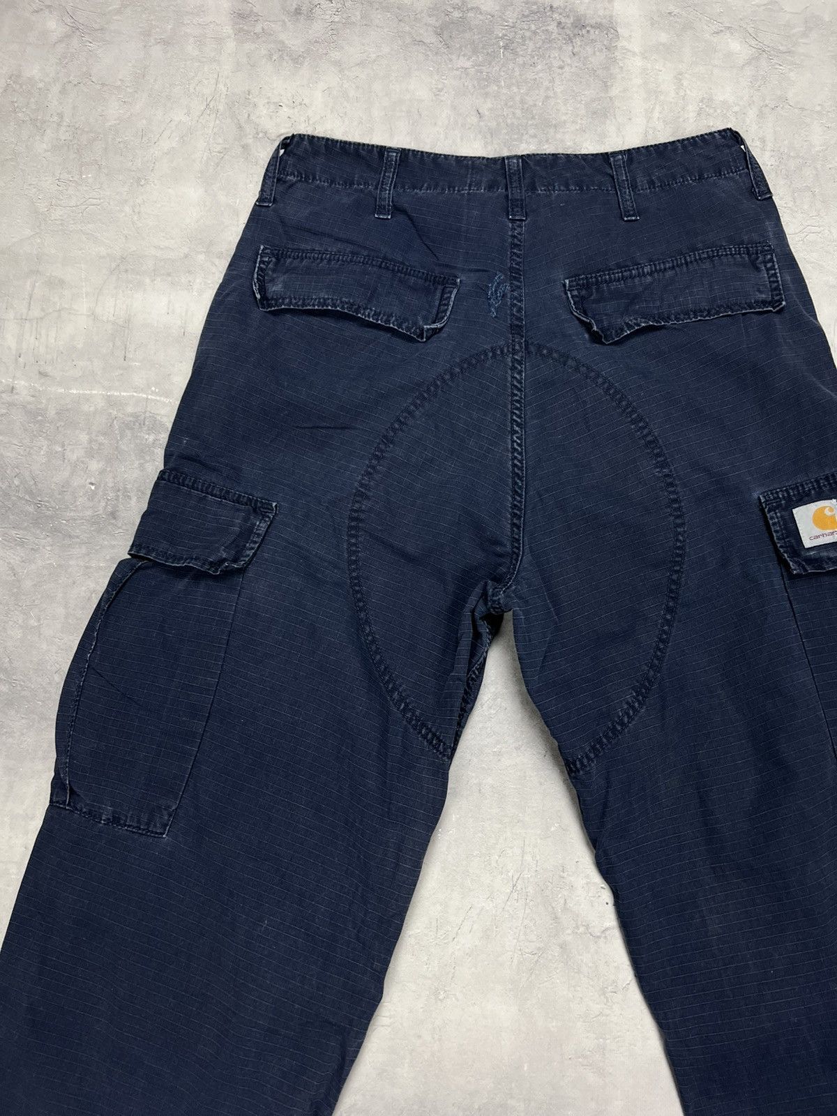 Carhartt × Vintage Carhartt Cargo Pants Men's 30x32 Blue Vintage Size US 32 / EU 48 - 6 Thumbnail