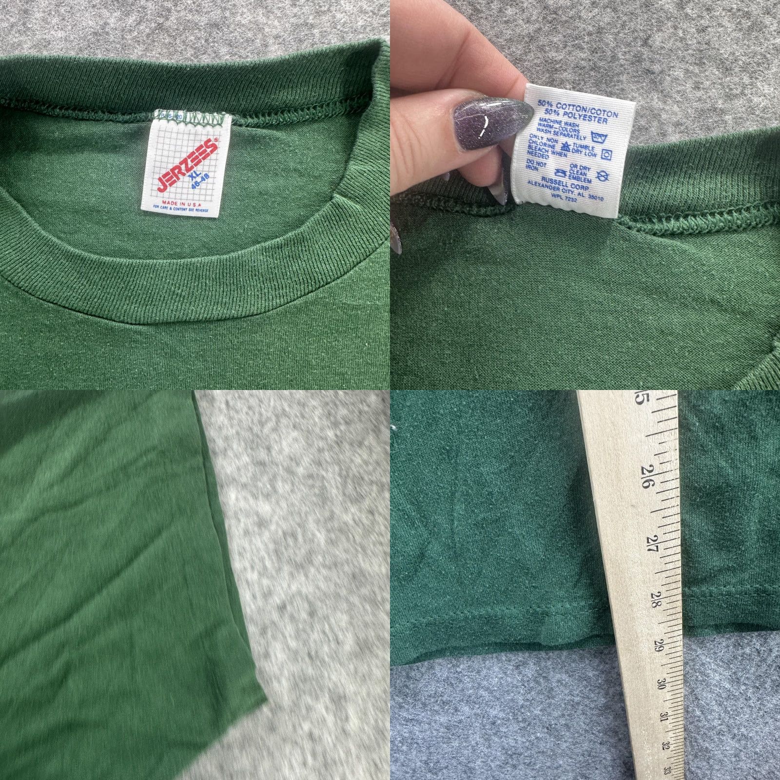 Jerzees VINTAGE Great Bear Chase Shirt Tee Mens XL Green Cross Country Ski Michigan 90s Size US XL / EU 56 / 4 - 8 Thumbnail