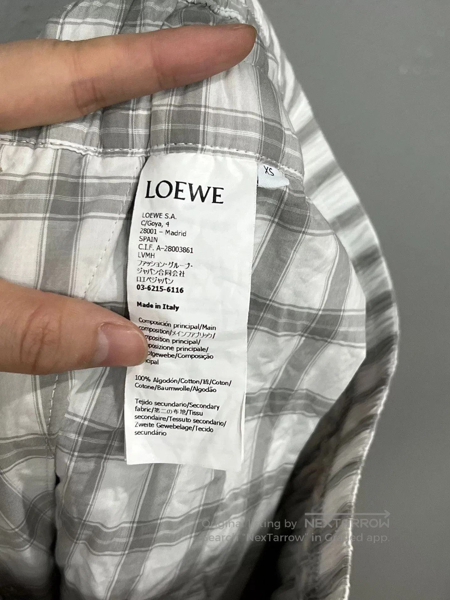 Loewe Loewe Wide-Leg Trousers in Beige. Size 23" - 4 Thumbnail