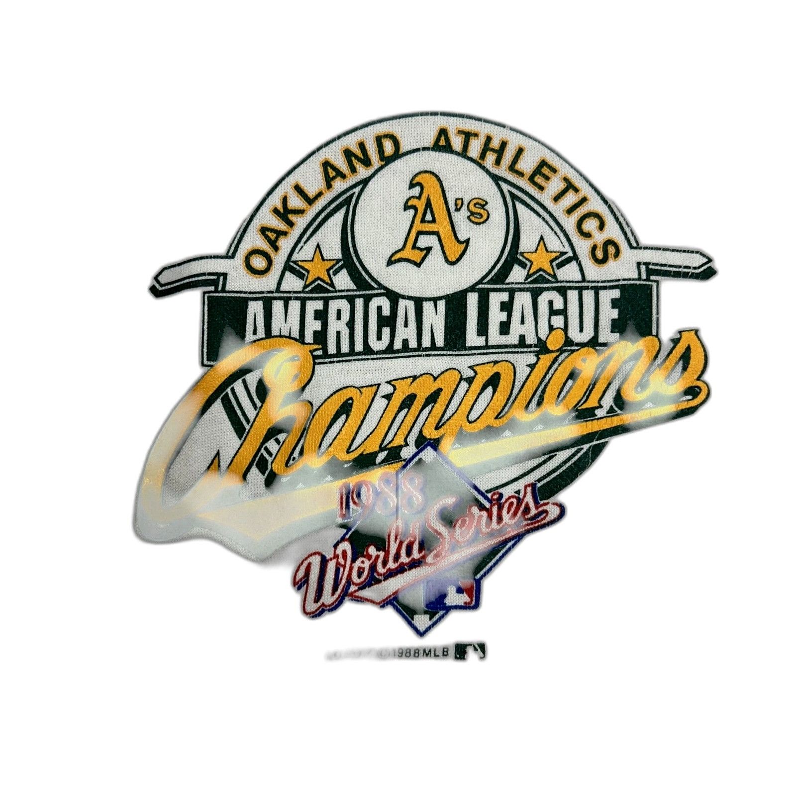 Vintage Vintage MLB Oakland A's 1988 World Series Hoodie White Mediu Size US M / EU 48-50 / 2 - 4 Thumbnail