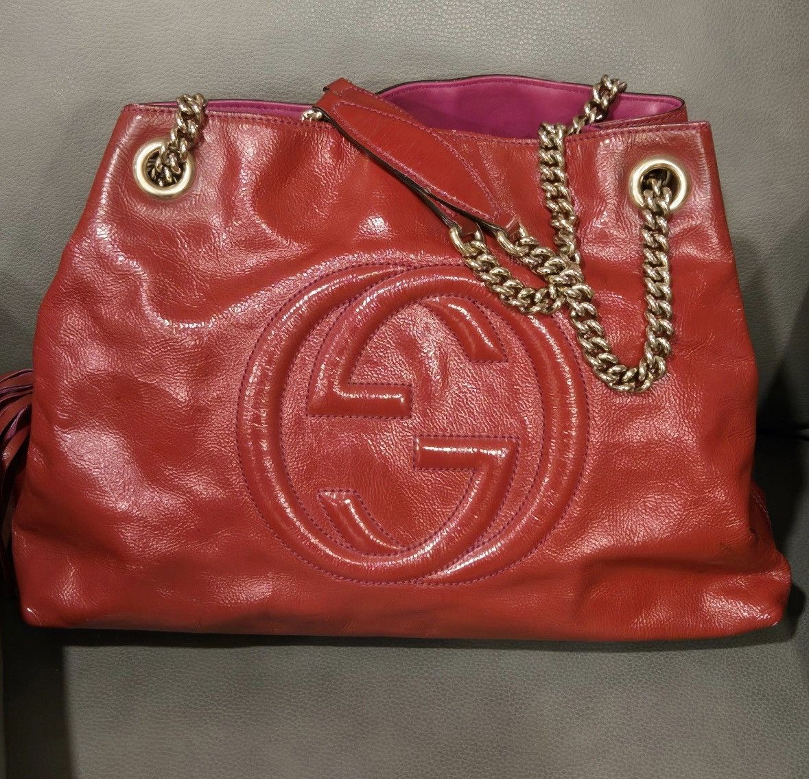 Gucci Gucci soho tote in red Size ONE SIZE - 1 Thumbnail