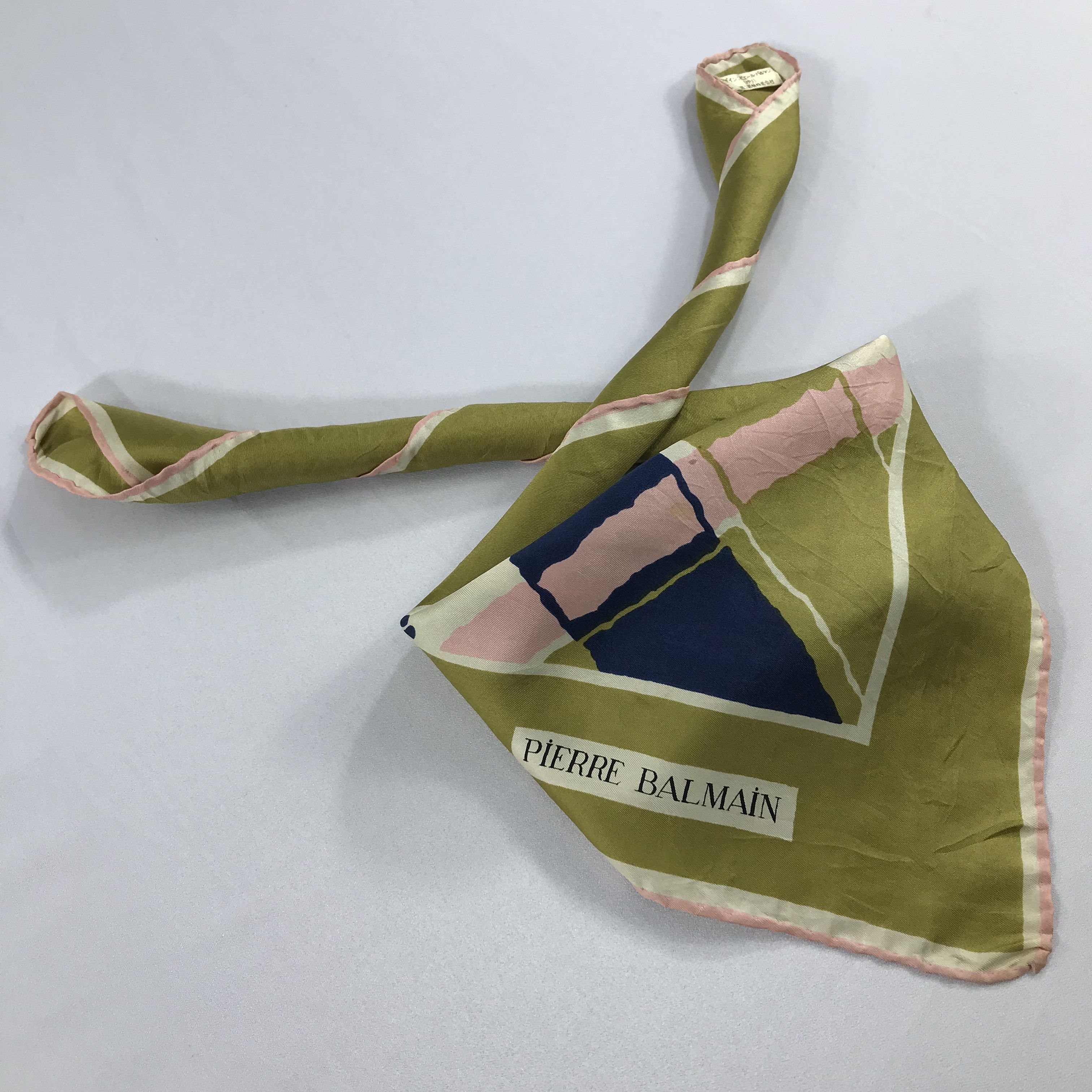 Pierre Balmain × Vintage Pierre Balmain Bandana / Handkerchief / Neckerchief - S2186 Size ONE SIZE - 5 Thumbnail