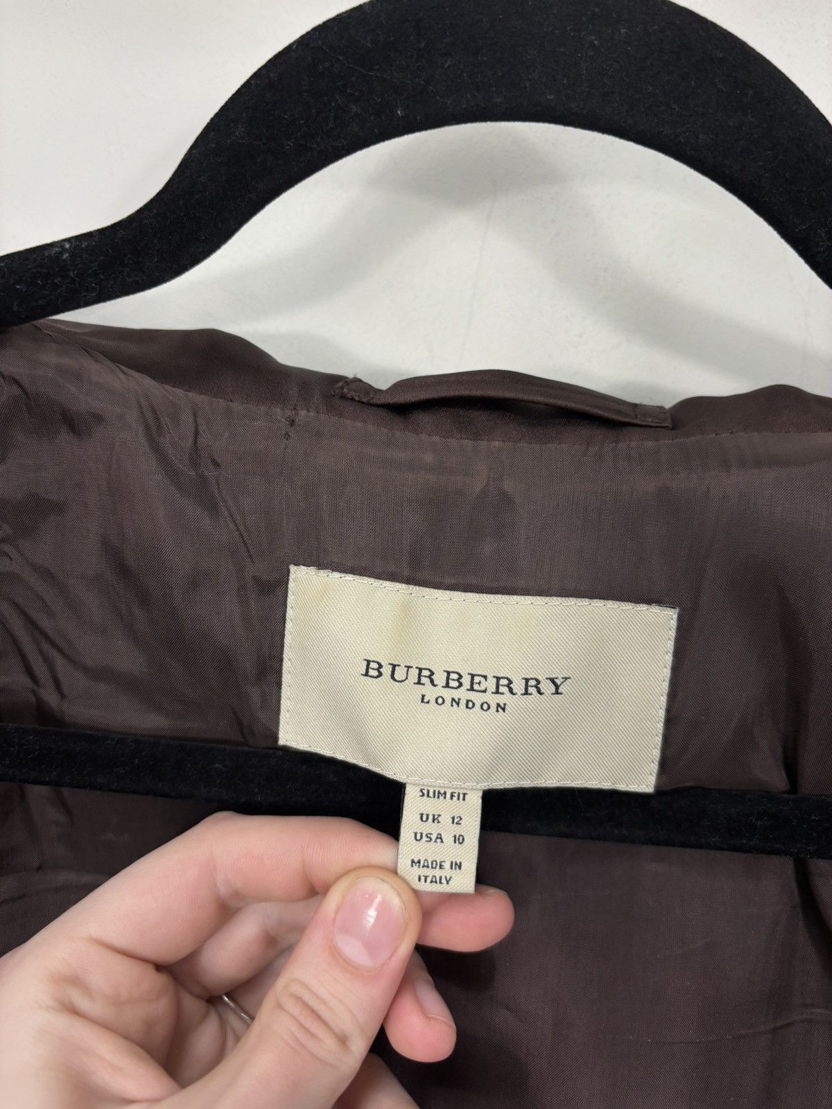Burberry Burberry London Women’s Brown Double Breasted Blazer Jacket Size L / US 10 / IT 46 - 13 Thumbnail