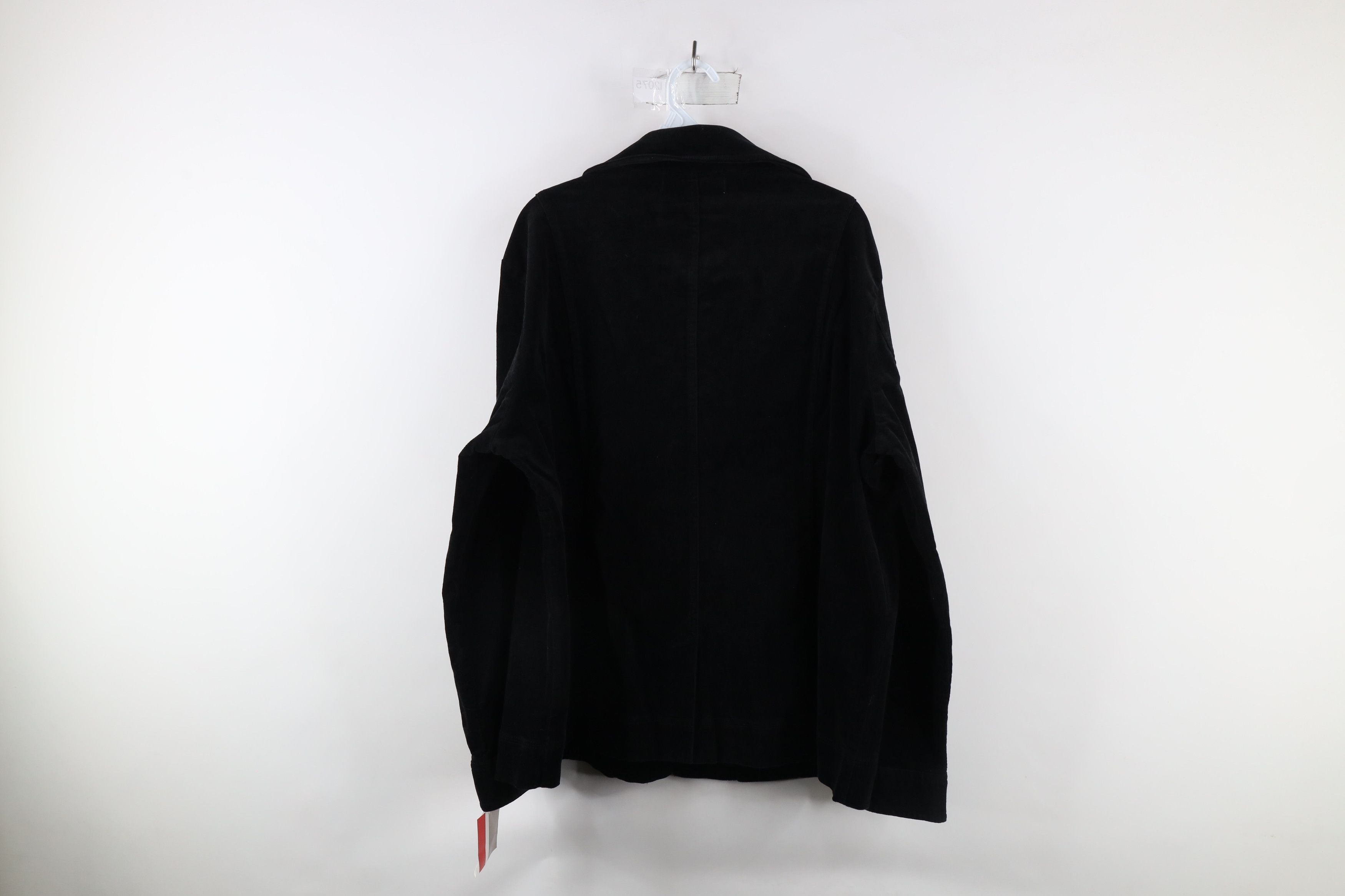 Vintage Vintage Y2K Streetwear Corduroy Full Button Jacket Black Size XXL / US 16-18 / IT 52-54 - 9 Thumbnail