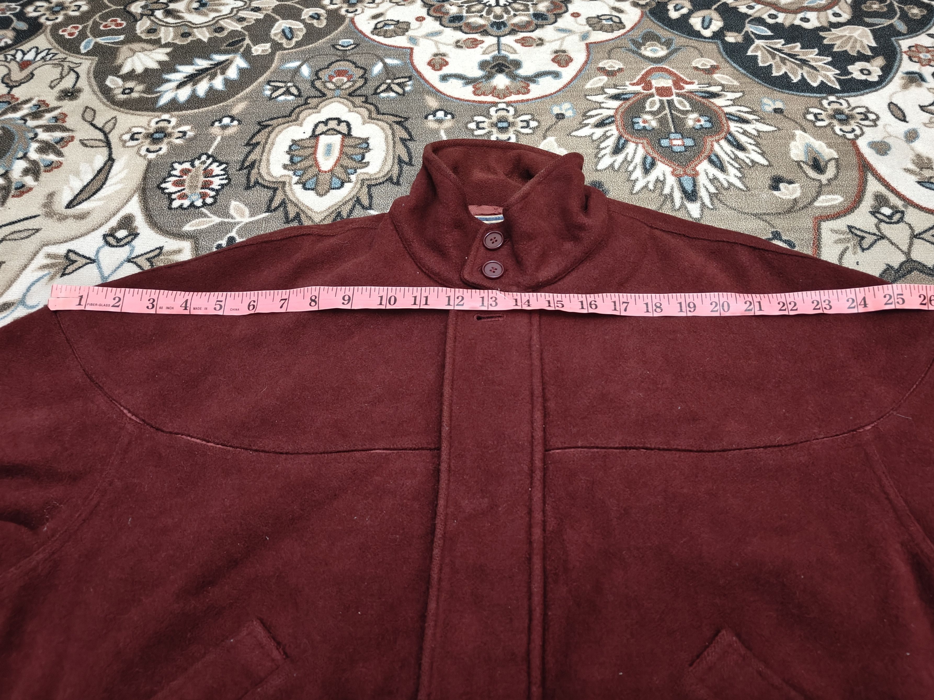 Japanese Brand Vintage Maroon Wool Bomber JAcket Size US M / EU 48-50 / 2 - 9 Thumbnail