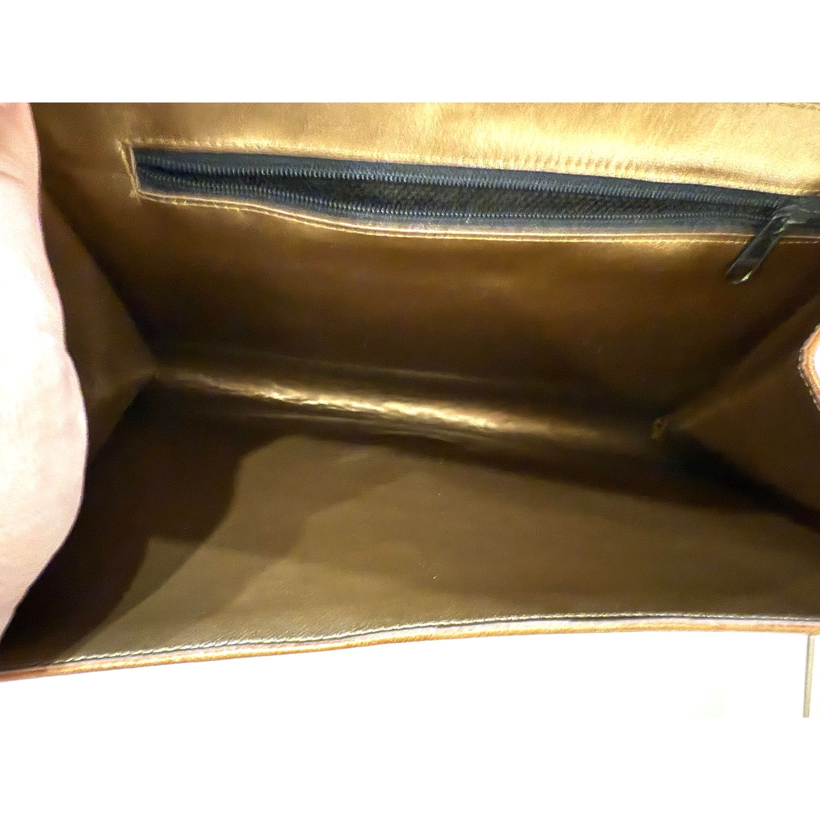 & Other Stories Vintage Adrienne Clutch Purse Tan Brown Appliqué Retro 70s Size ONE SIZE - 4 Thumbnail