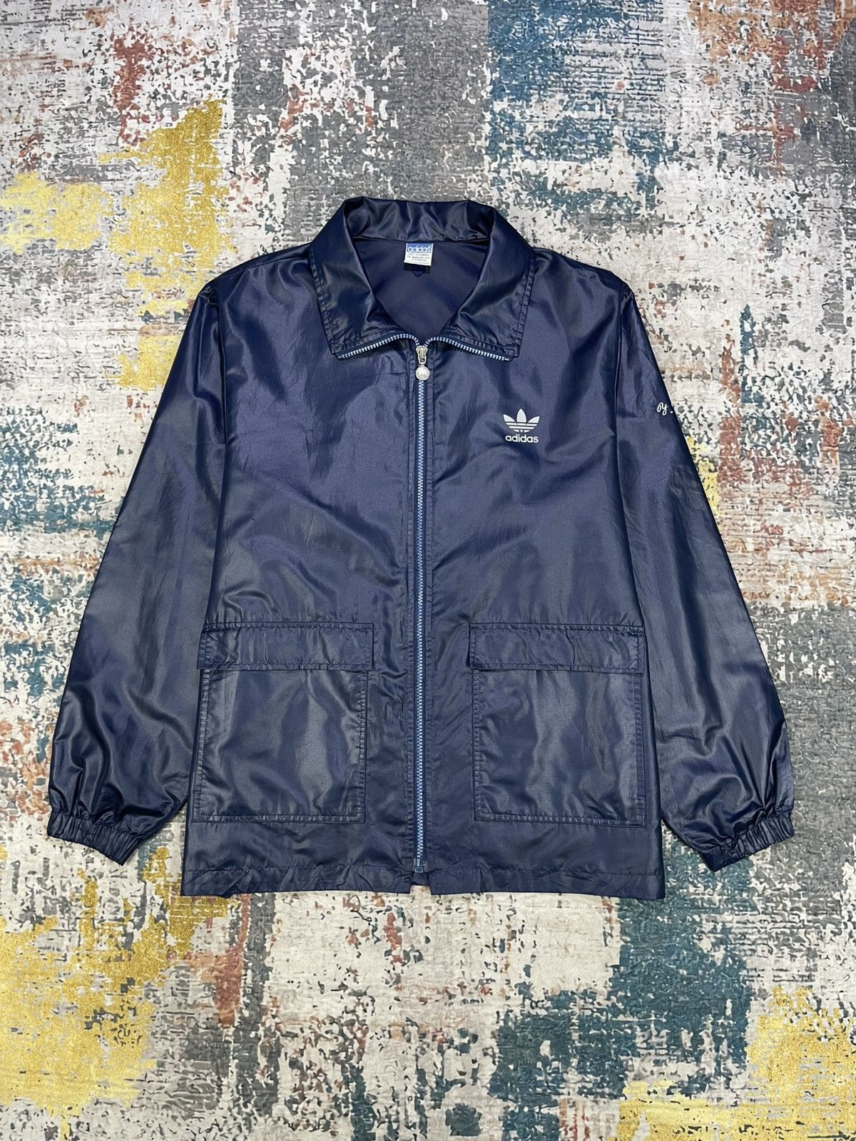 Adidas Vtg 60s/70s Adidas Trefoil Windbreaker Size US M / EU 48-50 / 2 - 2 Thumbnail