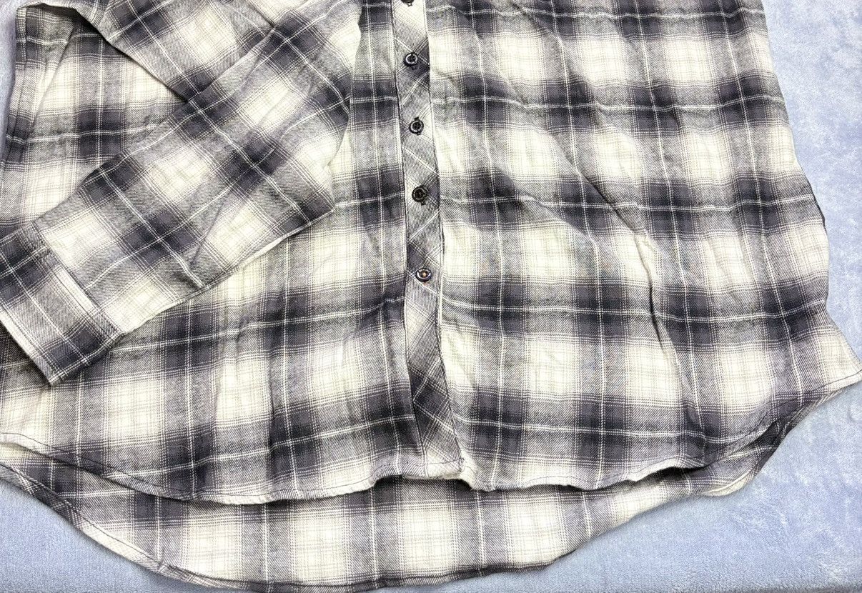 Vintage × Weatherproof Weatherproof Vintage Flannel Shirt Gray Black Plaid, Size XL Size XL / US 12-14 / IT 48-50 - 8 Thumbnail