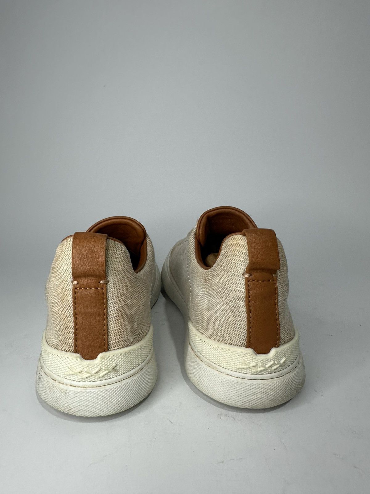 Ermenegildo Zegna Ermenegildo Zegna Couture Triple Stitch Cloth Sneakers. Size US 8 / EU 41 - 5 Thumbnail