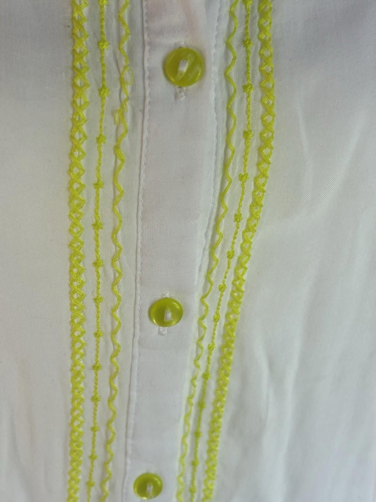Other Ali & Kris Sleeveless Top Embroidered 100% Rayon Coquette Size L / US 10 / IT 46 - 3 Thumbnail
