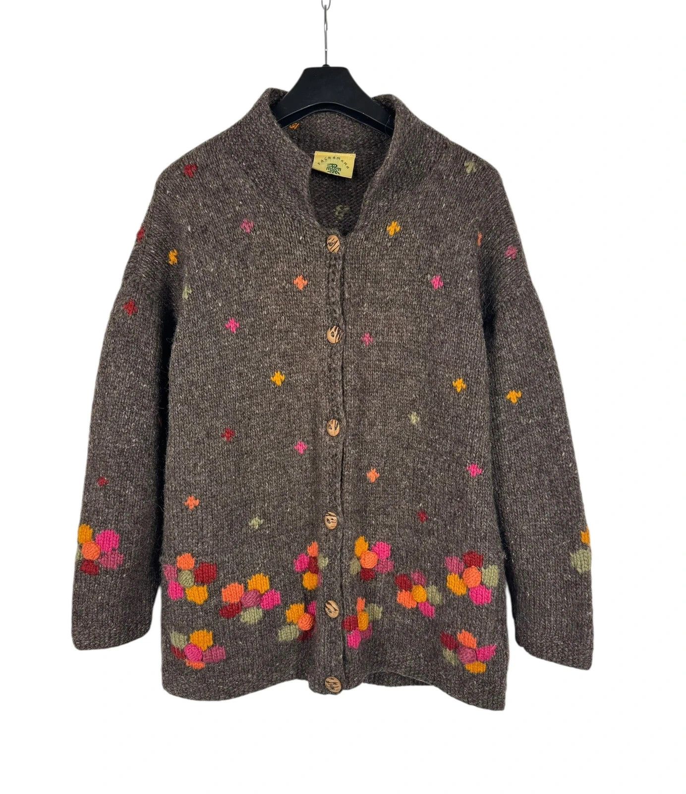 Other Pachamama Handknit Wool Cardigan Embroidered size L Size L / US 10 / IT 46 - 11 Thumbnail