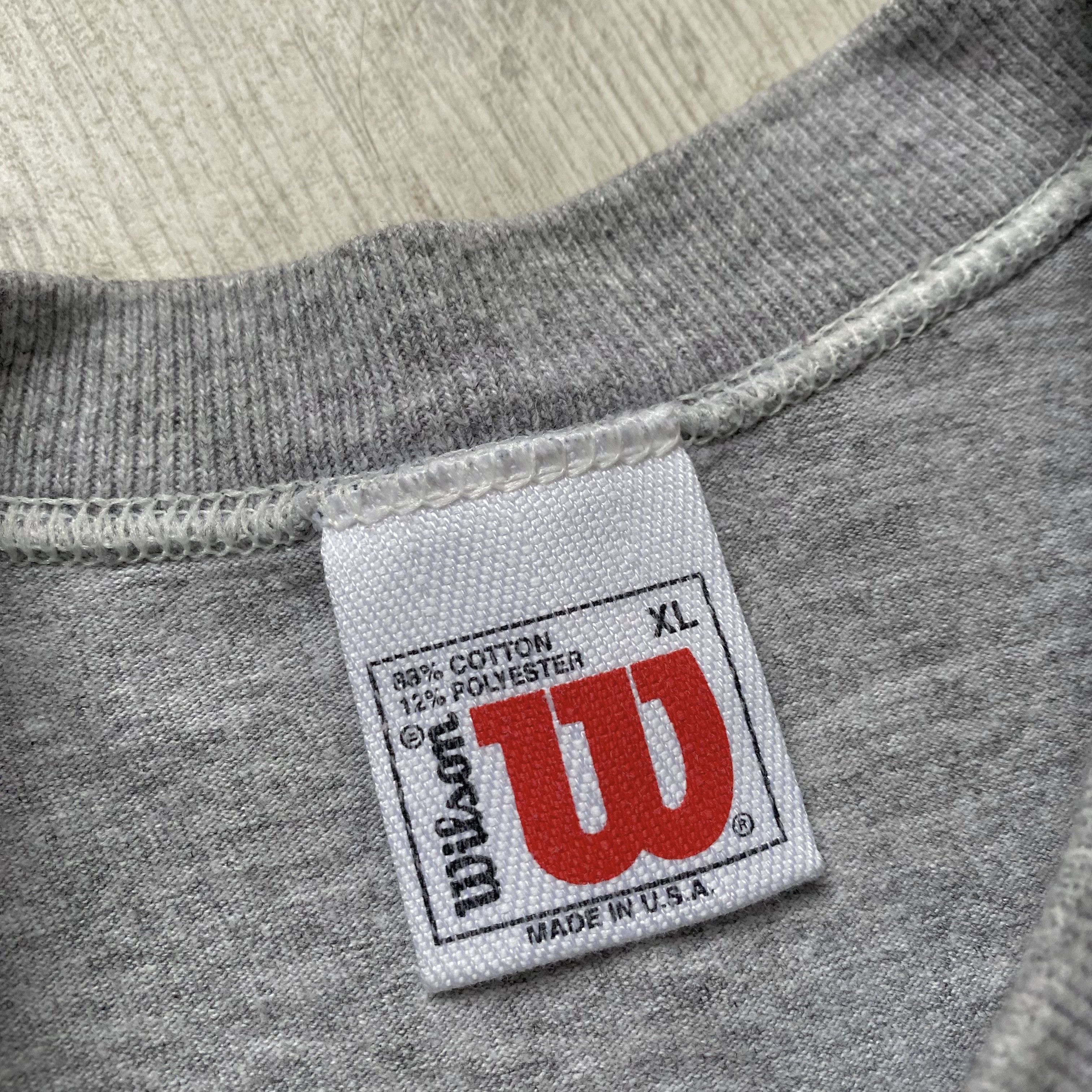 Wilson 🎾 CRAZY VINTAGE WILSON ATHLETICS LOGO TEE PERFECT WEAR Size US XL / EU 56 / 4 - 6 Thumbnail