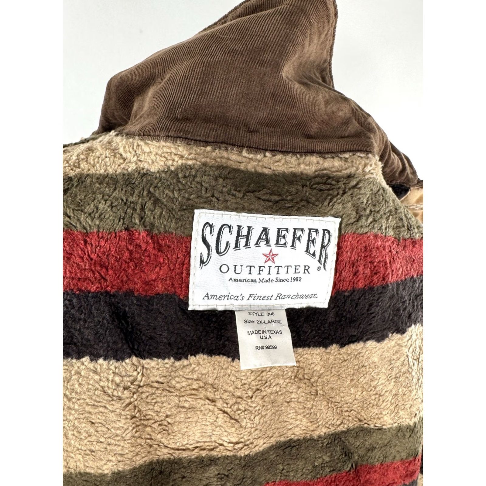 Vintage Schaefer Outfitter Short Canvas Western Jacket 2XL Brown Lined Hunting Mens Jacket Size US 39 - 6 Thumbnail