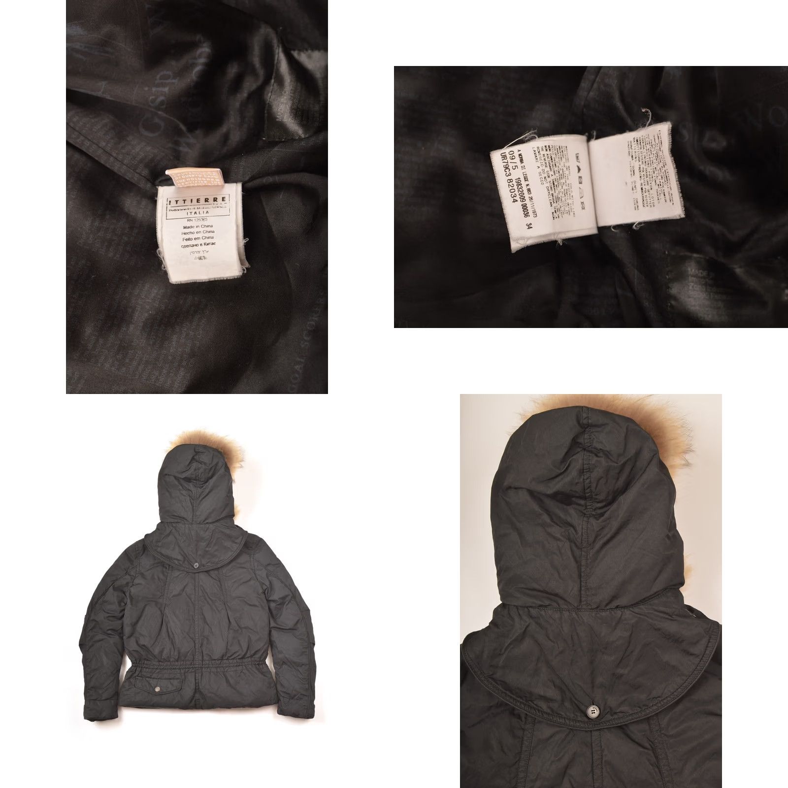 John Galliano VINTAGE John Galliano Womens Down Puffer Jacket 19832009 Size 26 / 40 Black Jacket Womens 1983 2009 Mens Boys Girls Size 4XL / US 24-26 - 8 Thumbnail