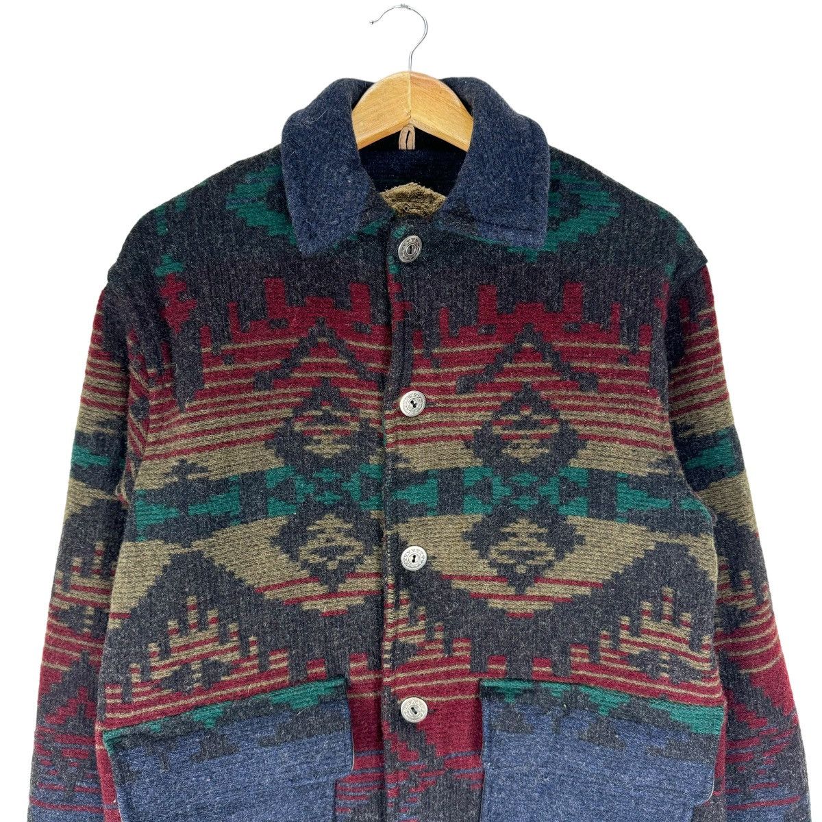 Vintage × Woolrich Woolen Mills ⚡️WOOLRICH USA NATIVE WOOL BUTTON JACKET Size US S / EU 44-46 / 1 - 3 Thumbnail