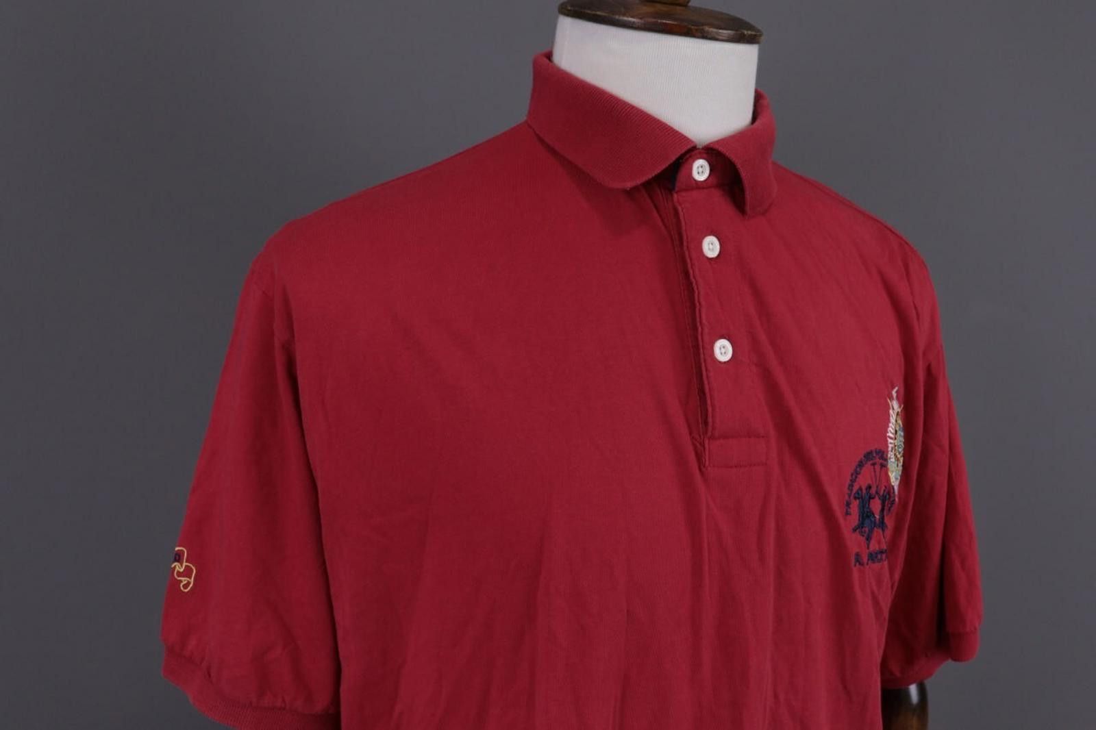 La Martina La Martina Red Summer Short Sleeve Polo Shirt Size 3XL Size US XXL / EU 58 / 5 - 5 Thumbnail