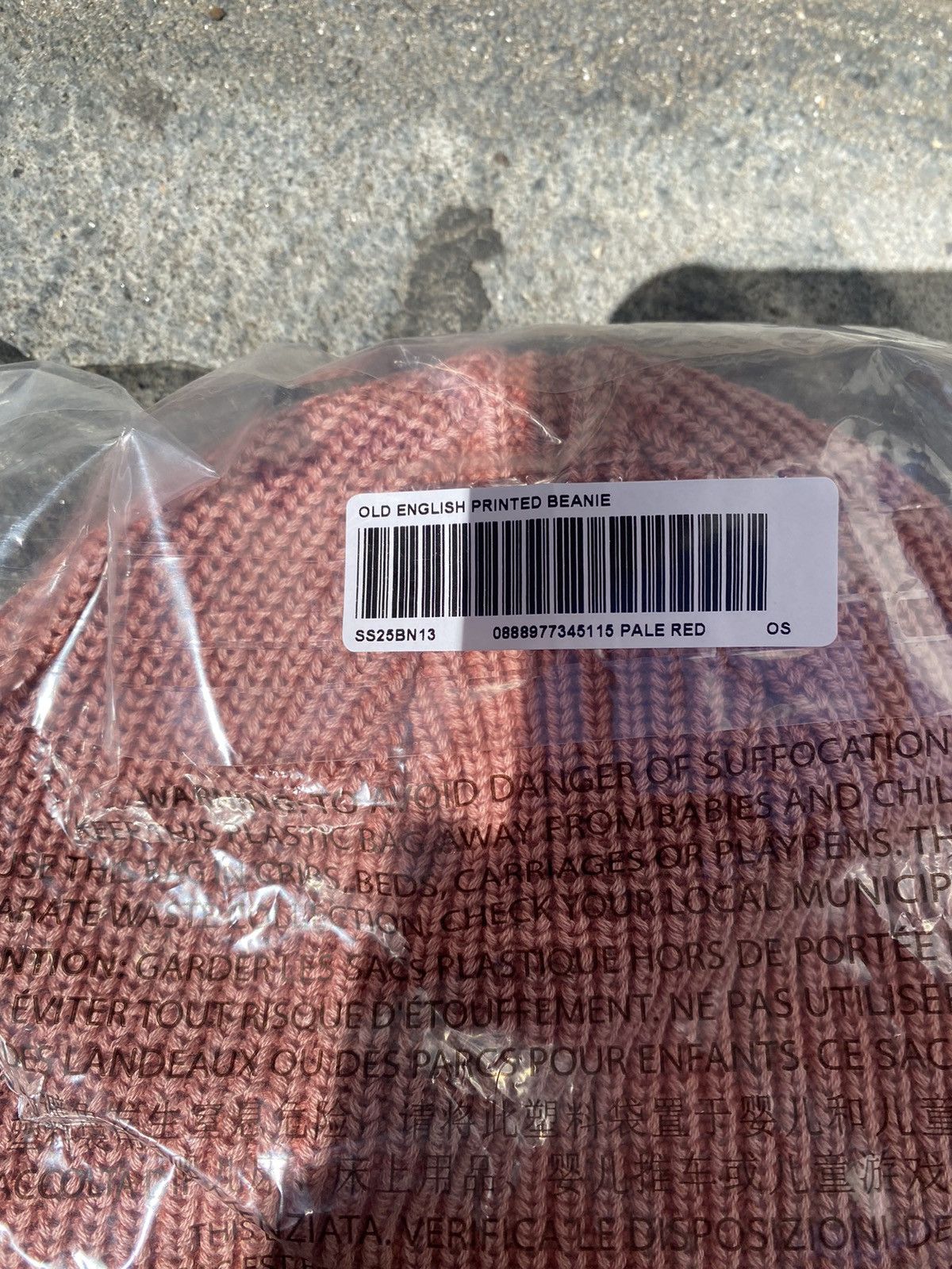 Supreme Supreme Old English Printed Beanie Red Size ONE SIZE - 3 Thumbnail