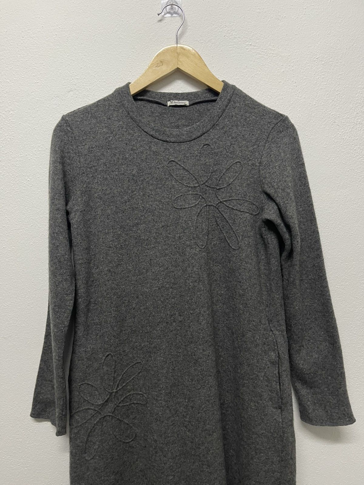 Japanese Brand × Yohji Yamamoto 90s Y’S FOR LIVING BY YOHJI YAMAMOTO KNIT DRESS RARE DESIGN Size M / US 6-8 / IT 42-44 - 3 Thumbnail