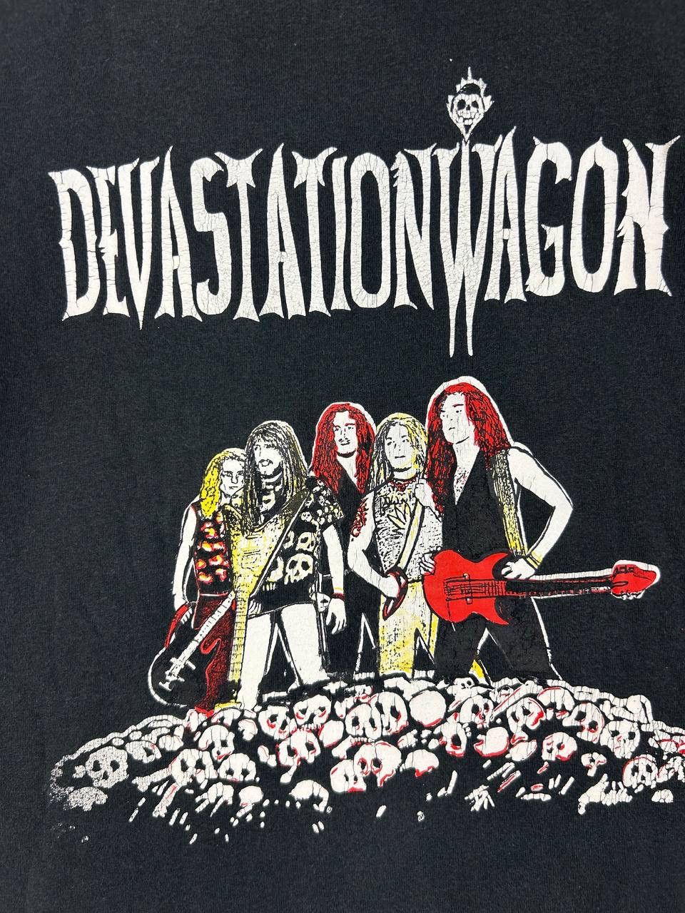Vintage Vintage 90s Devastation Wagon T-Shirt – Metal Band Parody Size US M / EU 48-50 / 2 - 3 Thumbnail