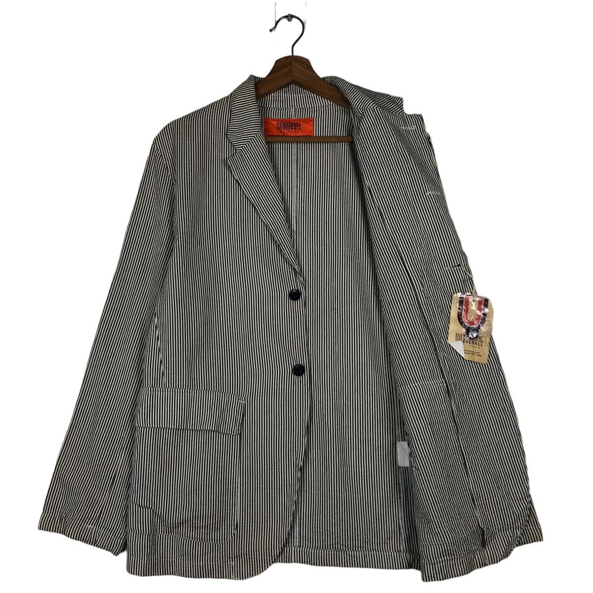 Japanese Brand 🔥Vintage Universal Overall Chicago Chore Jacket Hickory Size US M / EU 48-50 / 2 - 11 Thumbnail