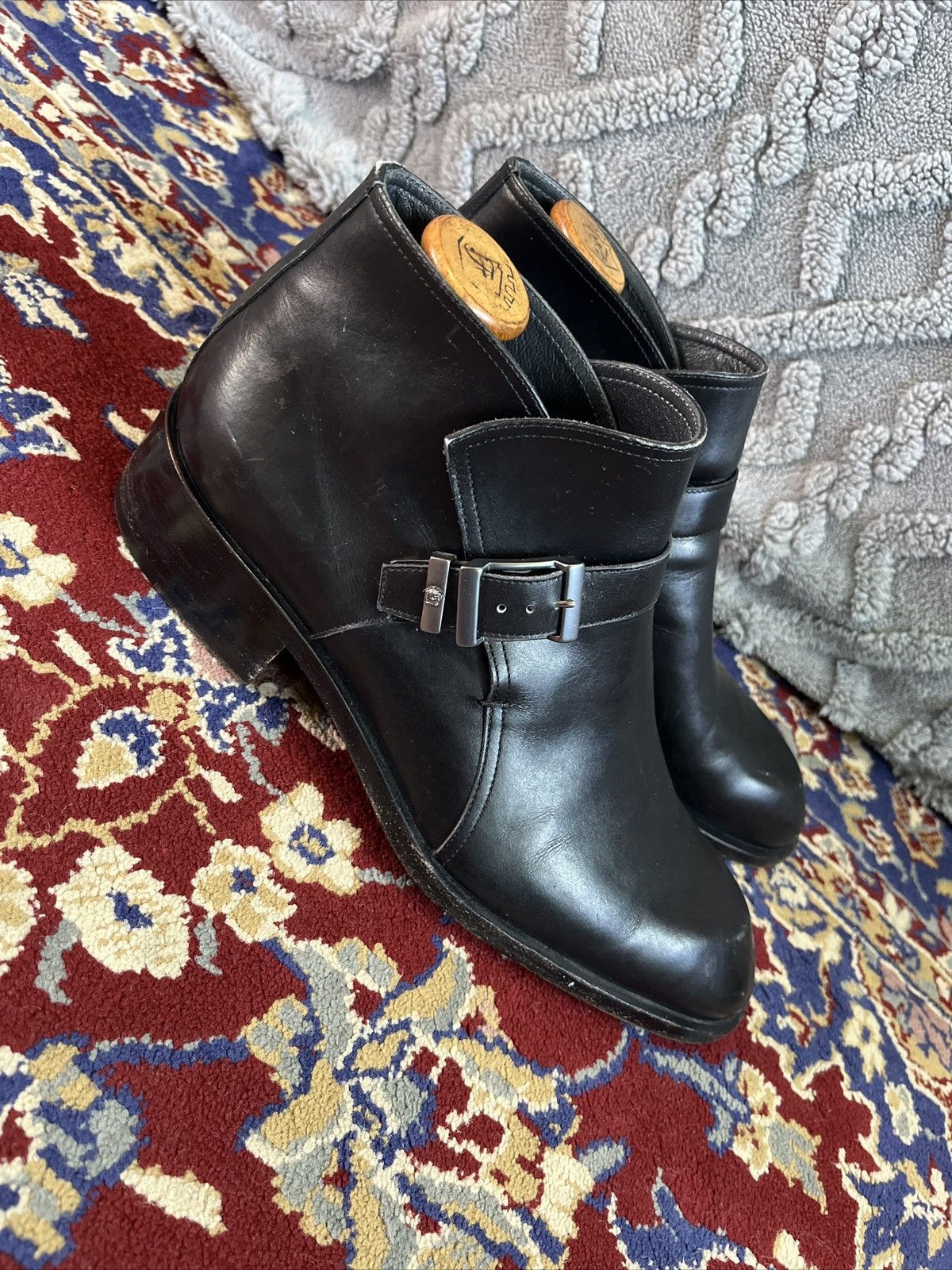 Versace Versace Strapped Buckle Shoes Genuine Leather Retail $995 🔥 Size US 8 / EU 41 - 7 Thumbnail