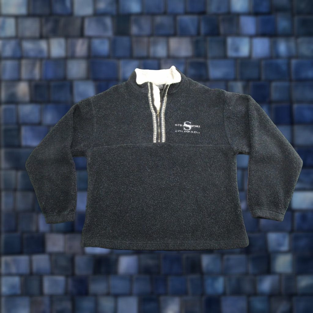 Vintage VINTAGE San Segal Jacket Casual Men L Black Cotton 1/4 Zip Embroidered USA Made Size US L / EU 52-54 / 3 - 1 Thumbnail