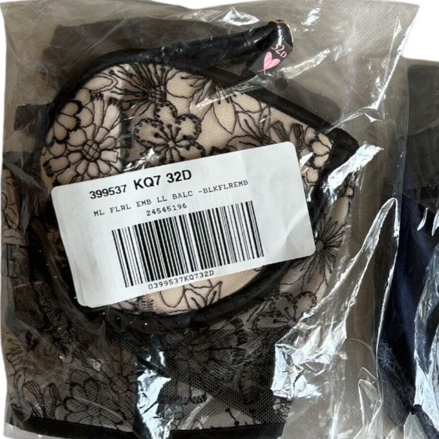Victoria's Secret Victoria's Secret Black Long Line Balconette Bra, 32D Size ONE SIZE - 7 Thumbnail