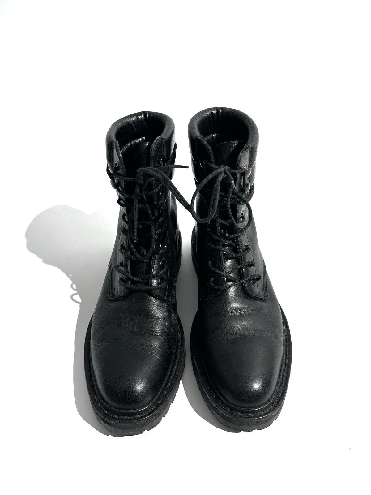 Saint Laurent Paris FW15 Saint Laurent Paris Leather Combat Boots by Hedi Size US 6.5 / EU 39-40 - 3 Thumbnail