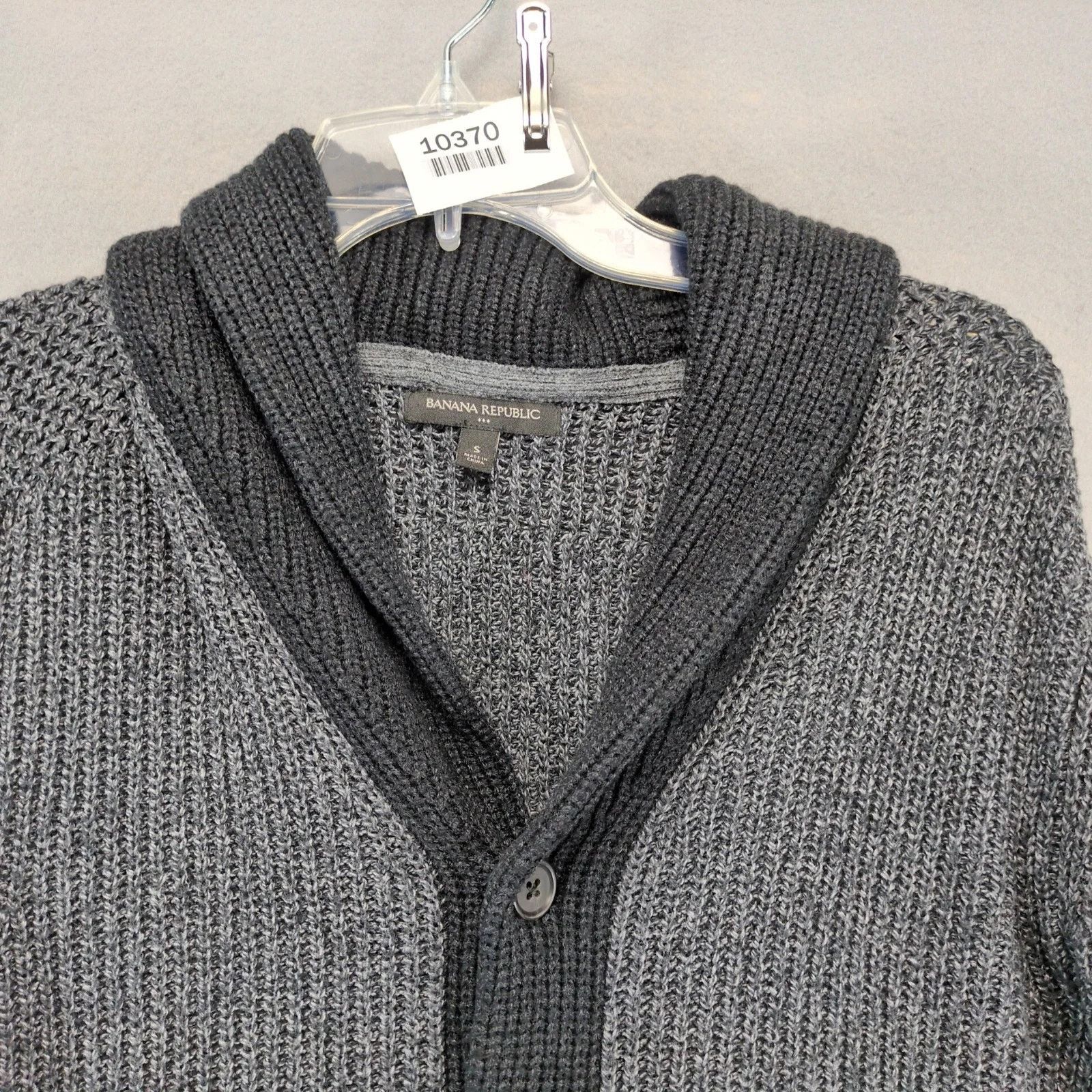 Banana Republic Banana Republic Gray Black Button Cardigan Sweater Men's S Size US S / EU 44-46 / 1 - 9 Thumbnail